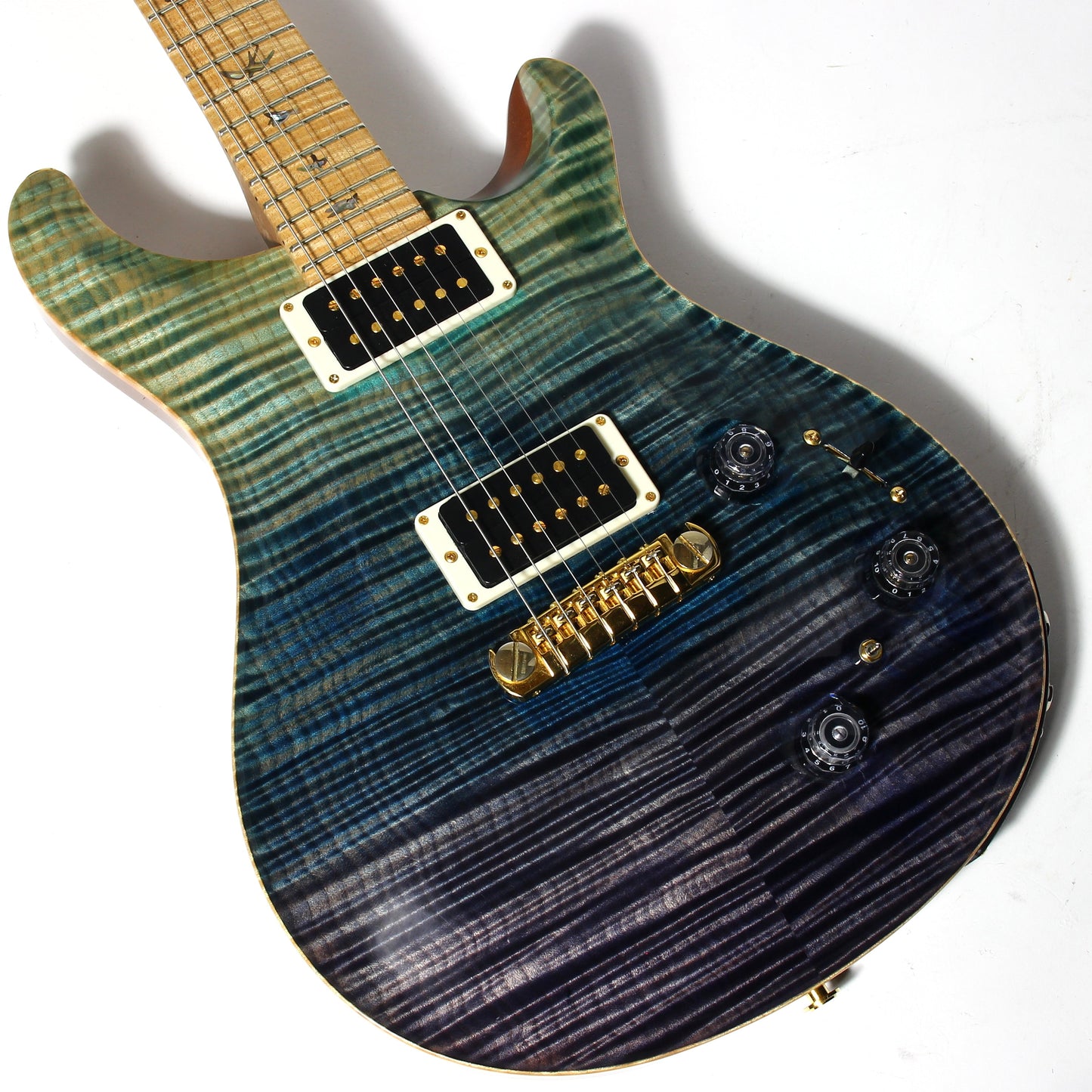 2012 PRS P22 Artist Package Piezo BLUE FADE -- Custom 22, CRAZY FLAMETOP, Flame Neck!