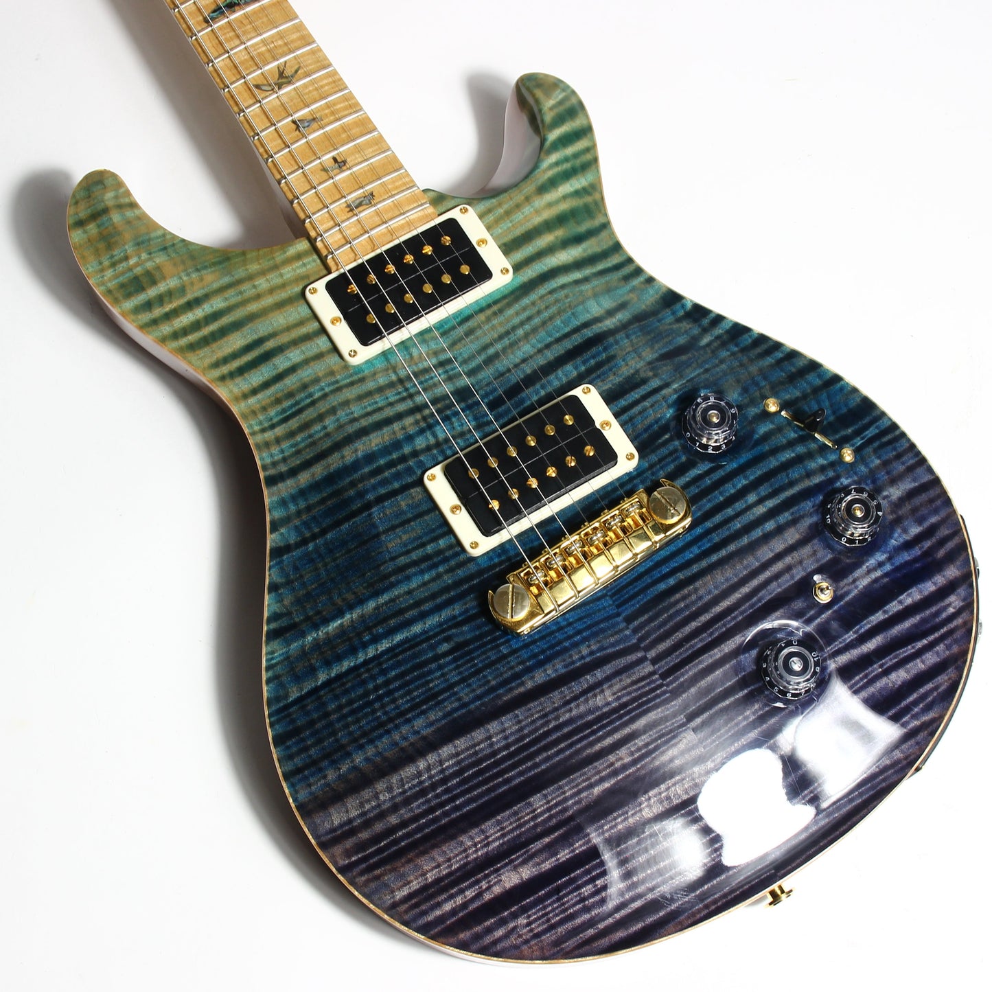 2012 PRS P22 Artist Package Piezo BLUE FADE -- Custom 22, CRAZY FLAMETOP, Flame Neck!