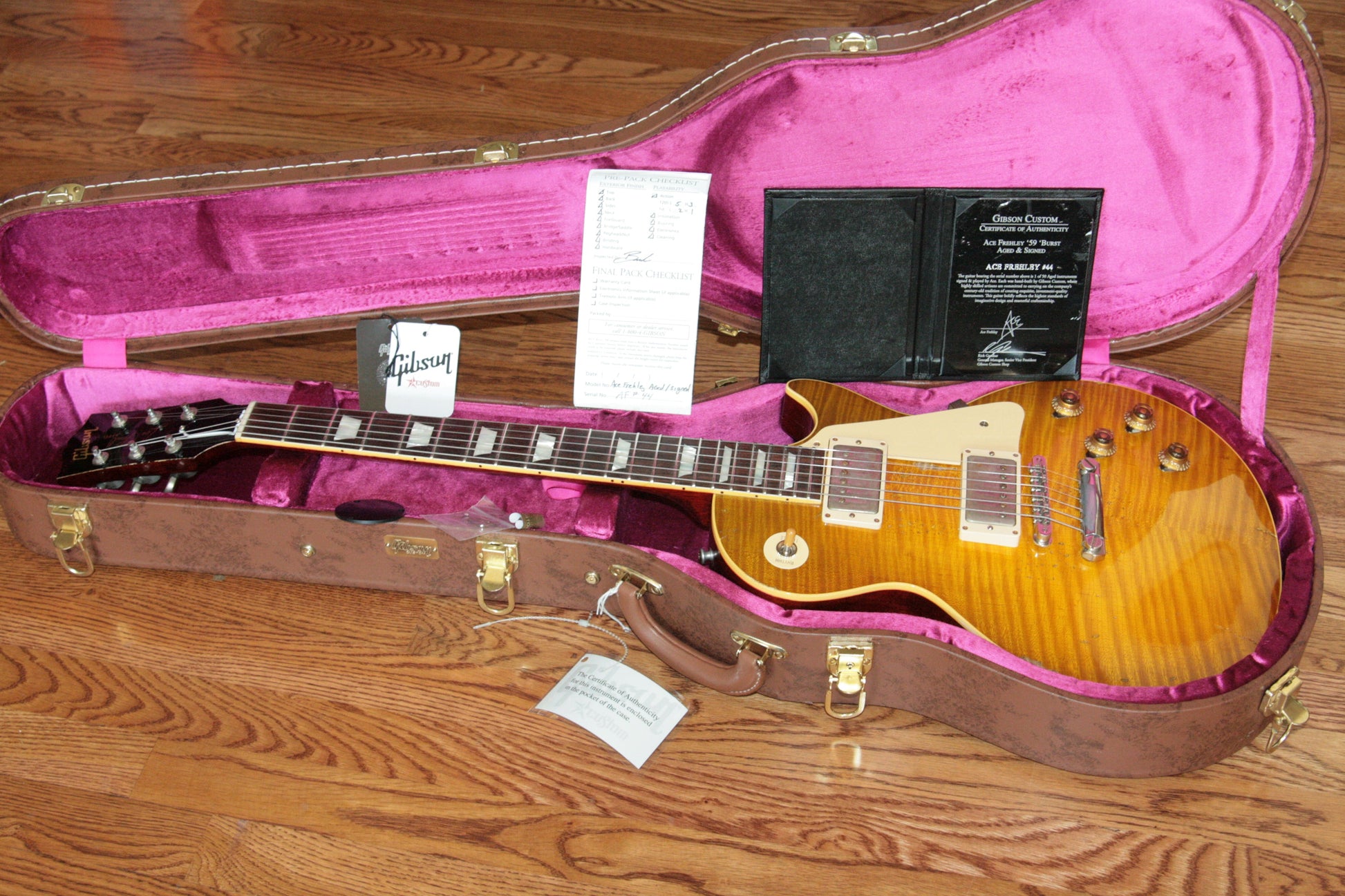 1959 Gibson AGED & SIGNED Ace Frehley 59 Les Paul Reissue! R9 True Historic 2015 Lemon Burst