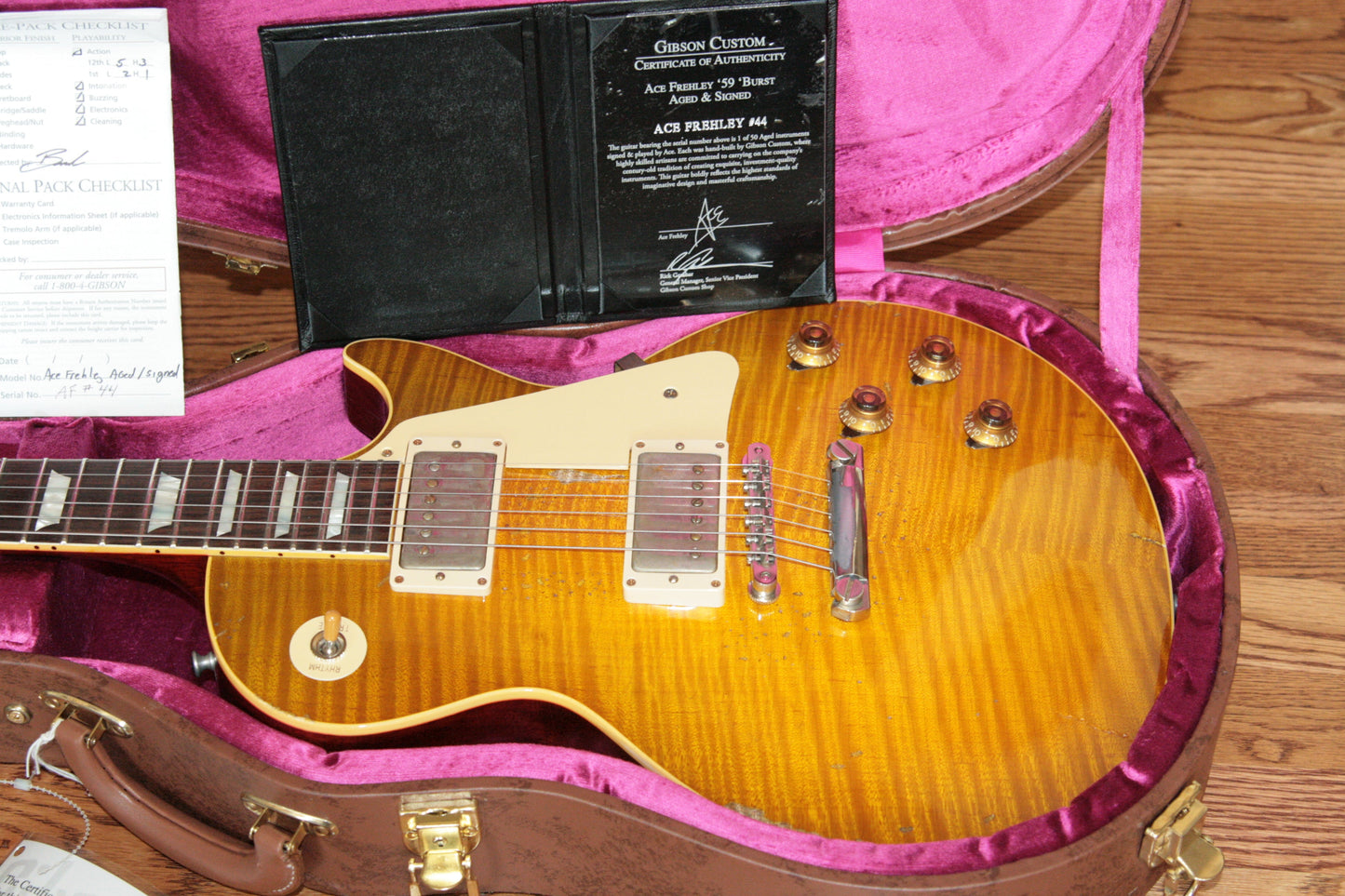 1959 Gibson AGED & SIGNED Ace Frehley 59 Les Paul Reissue! R9 True Historic 2015 Lemon Burst