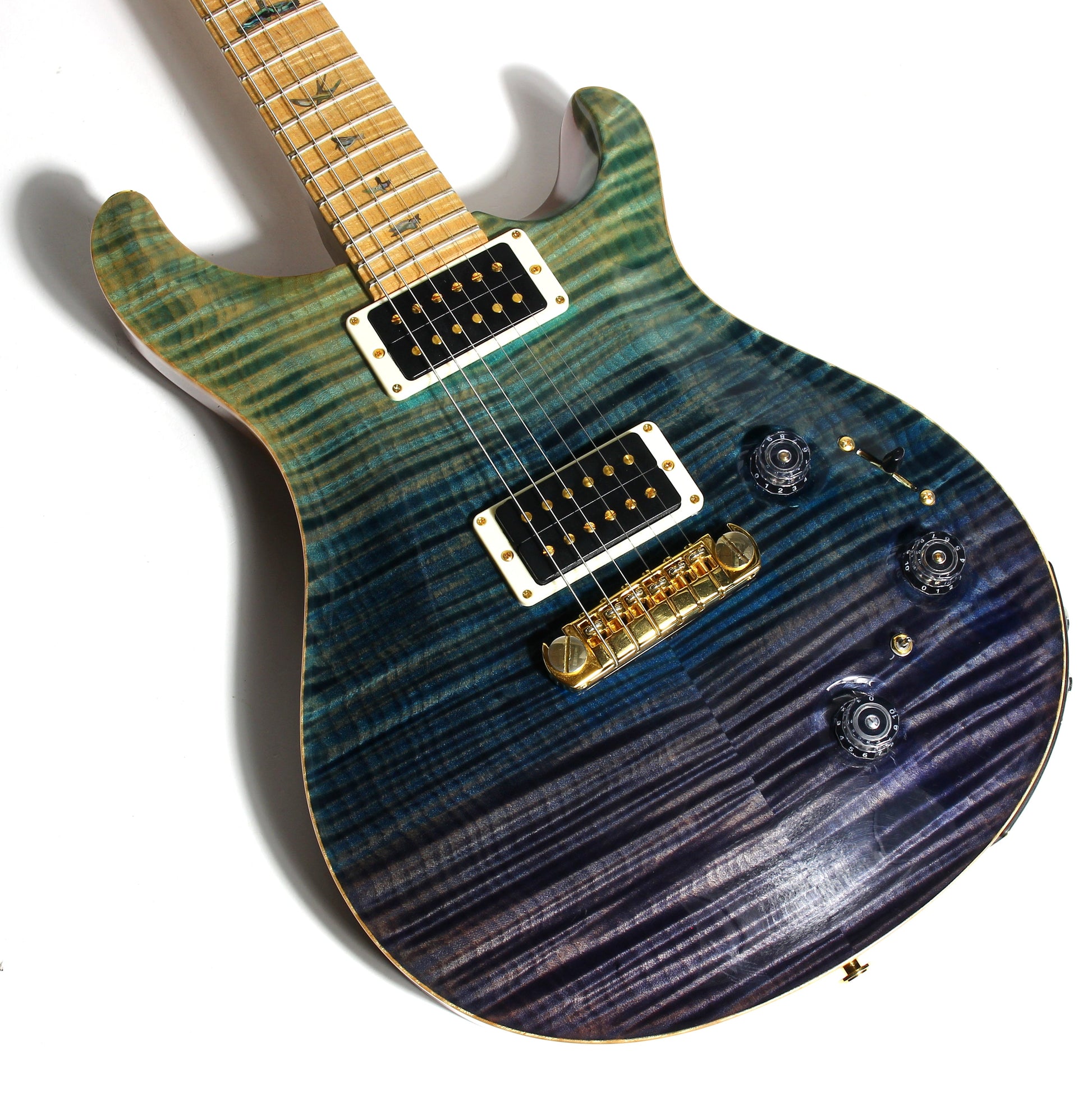 2012 PRS P22 Artist Package Piezo BLUE FADE -- Custom 22, CRAZY FLAMETOP, Flame Neck!