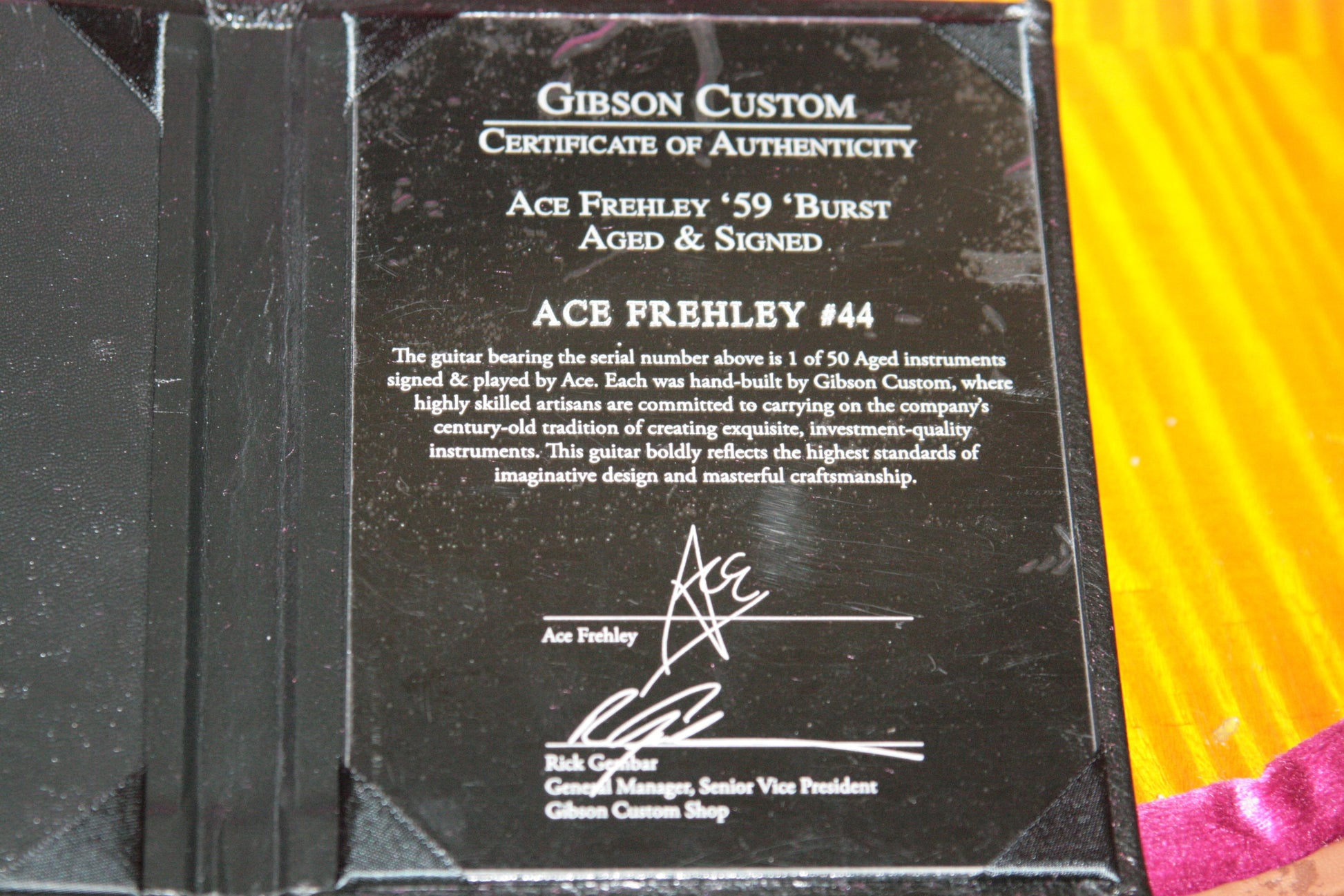 1959 Gibson AGED & SIGNED Ace Frehley 59 Les Paul Reissue! R9 True Historic 2015 Lemon Burst