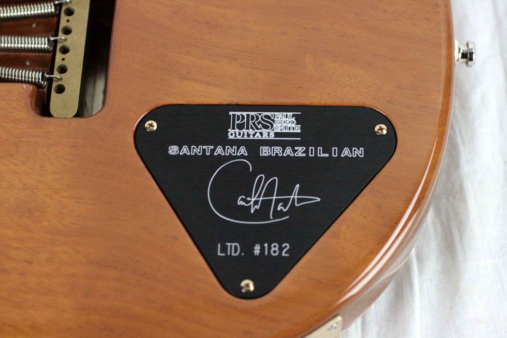 2004 PRS Solid BRAZILIAN ROSEWOOD Neck Santana Limited Edition 1/200! Paul Reed Smith Yellow Quilt