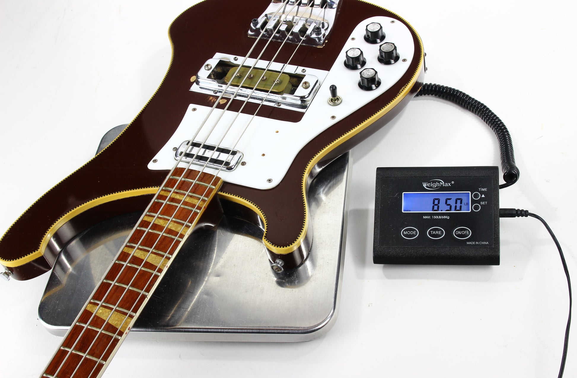 1969 Rickenbacker 4001 Bass Burgundyglo LEFT-HANDED -- EXTREMELY RARE Beatles Era Paul McCartney Ric! 4000