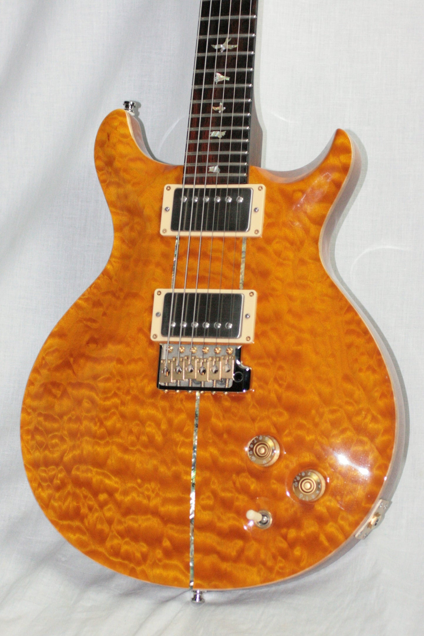 2004 PRS Solid BRAZILIAN ROSEWOOD Neck Santana Limited Edition 1/200! Paul Reed Smith Yellow Quilt