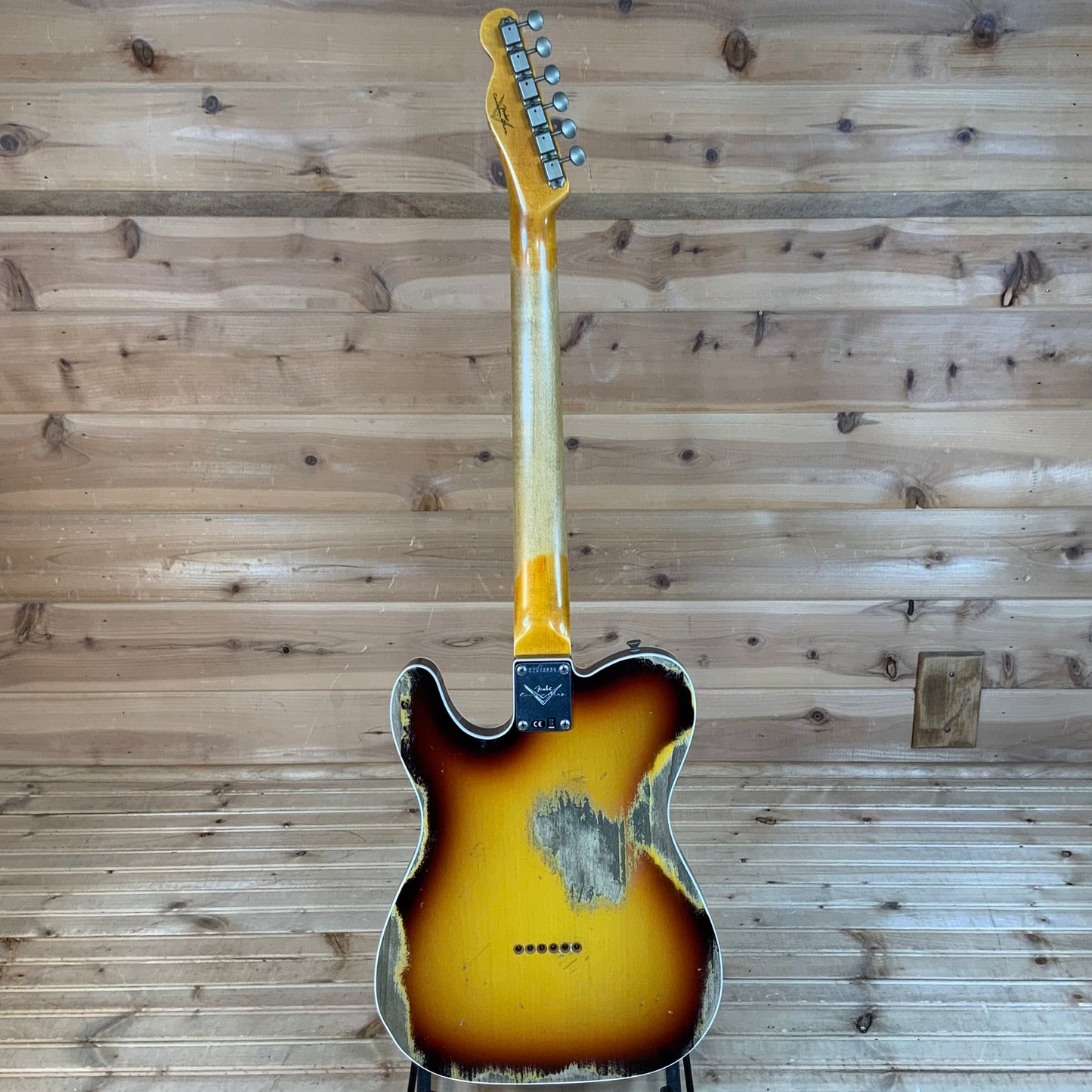 Fender Custom Shop 1960 Heavy Relic Telecaster Electric Guitar - Chocolate 3 Color Sunburst