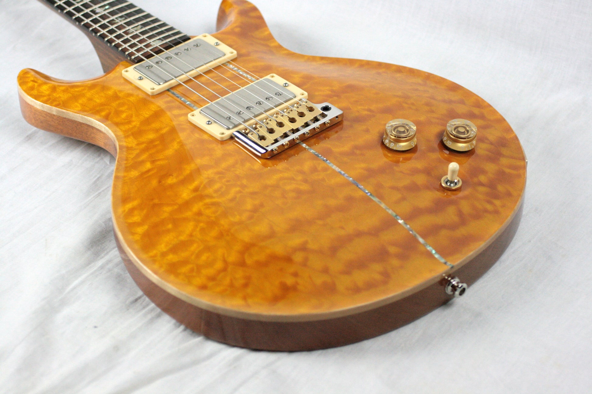 2004 PRS Solid BRAZILIAN ROSEWOOD Neck Santana Limited Edition 1/200! Paul Reed Smith Yellow Quilt