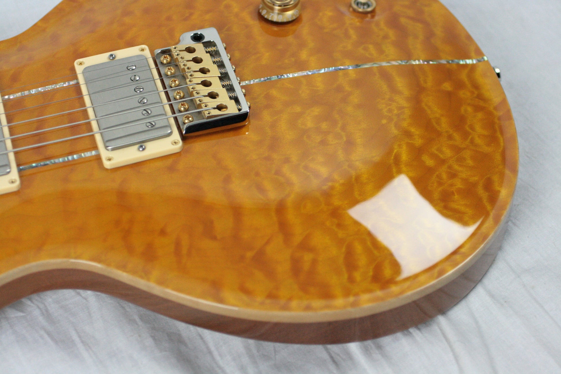 2004 PRS Solid BRAZILIAN ROSEWOOD Neck Santana Limited Edition 1/200! Paul Reed Smith Yellow Quilt