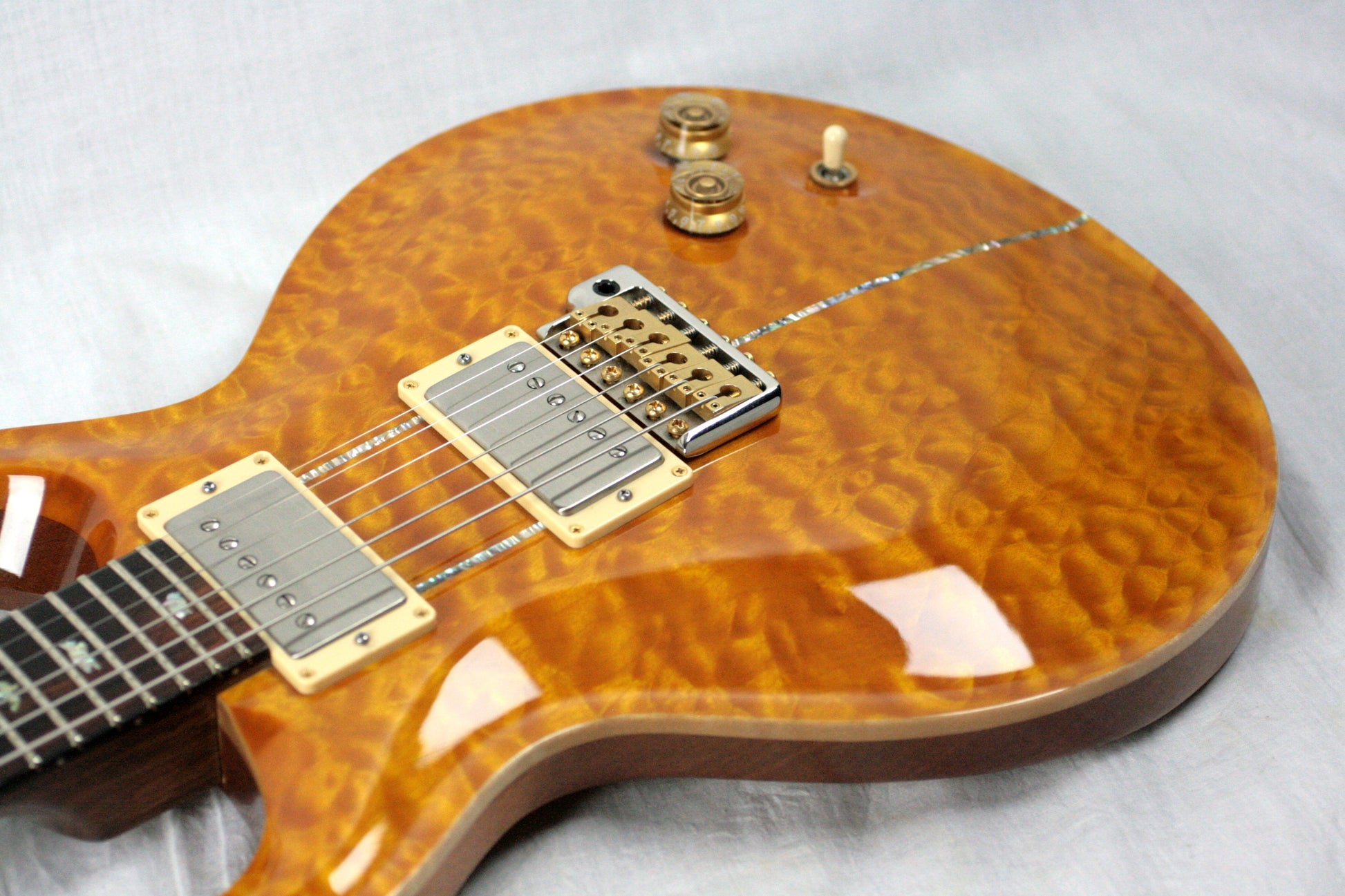 2004 PRS Solid BRAZILIAN ROSEWOOD Neck Santana Limited Edition 1/200! Paul Reed Smith Yellow Quilt