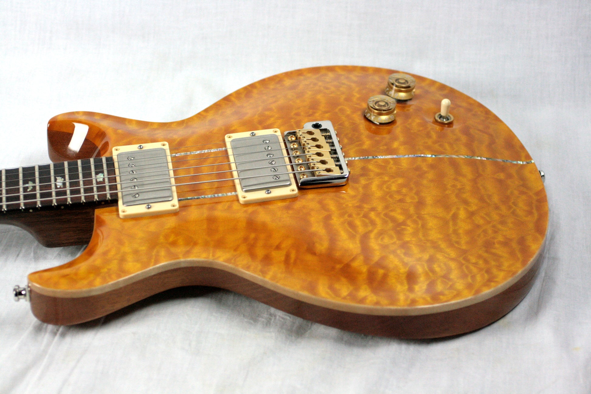 2004 PRS Solid BRAZILIAN ROSEWOOD Neck Santana Limited Edition 1/200! Paul Reed Smith Yellow Quilt