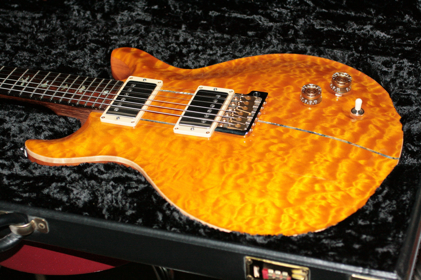 2004 PRS Solid BRAZILIAN ROSEWOOD Neck Santana Limited Edition 1/200! Paul Reed Smith Yellow Quilt