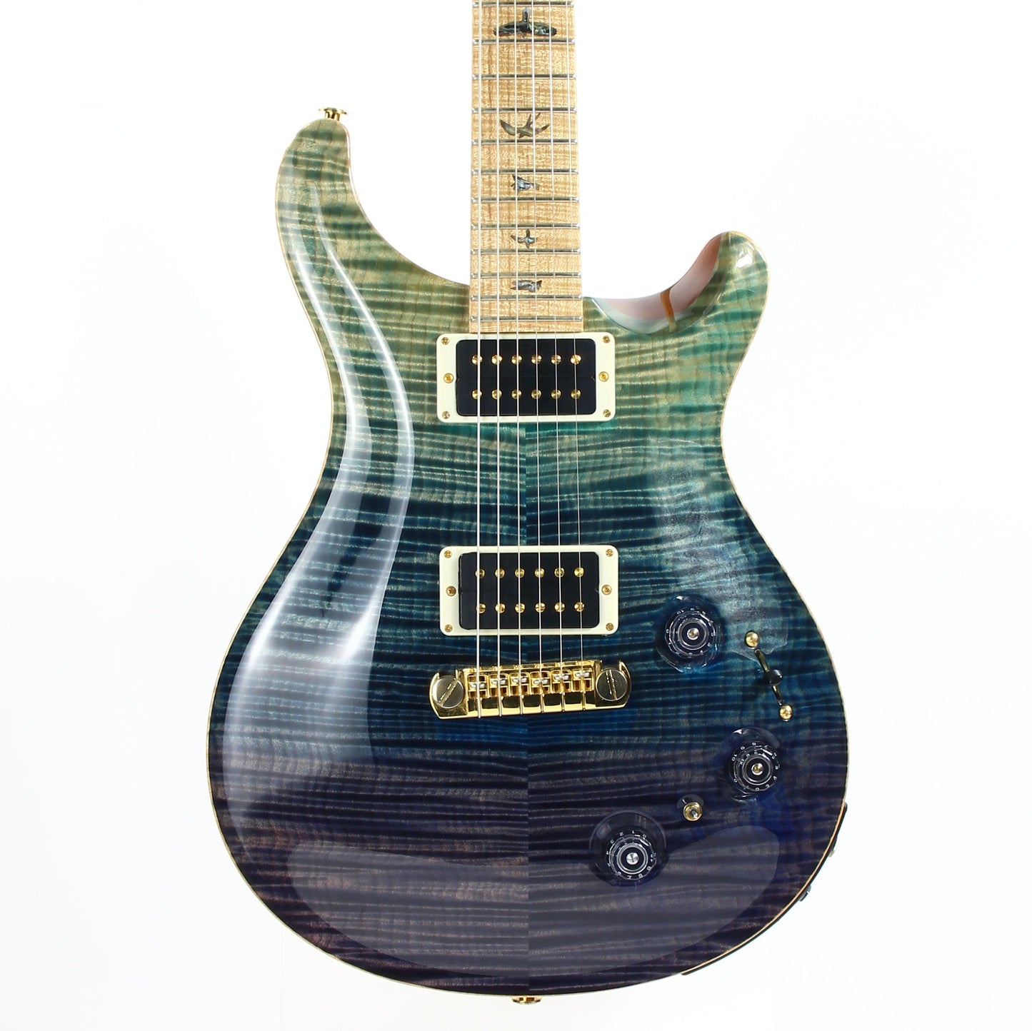 2012 PRS P22 Artist Package Piezo BLUE FADE -- Custom 22, CRAZY FLAMETOP, Flame Neck!