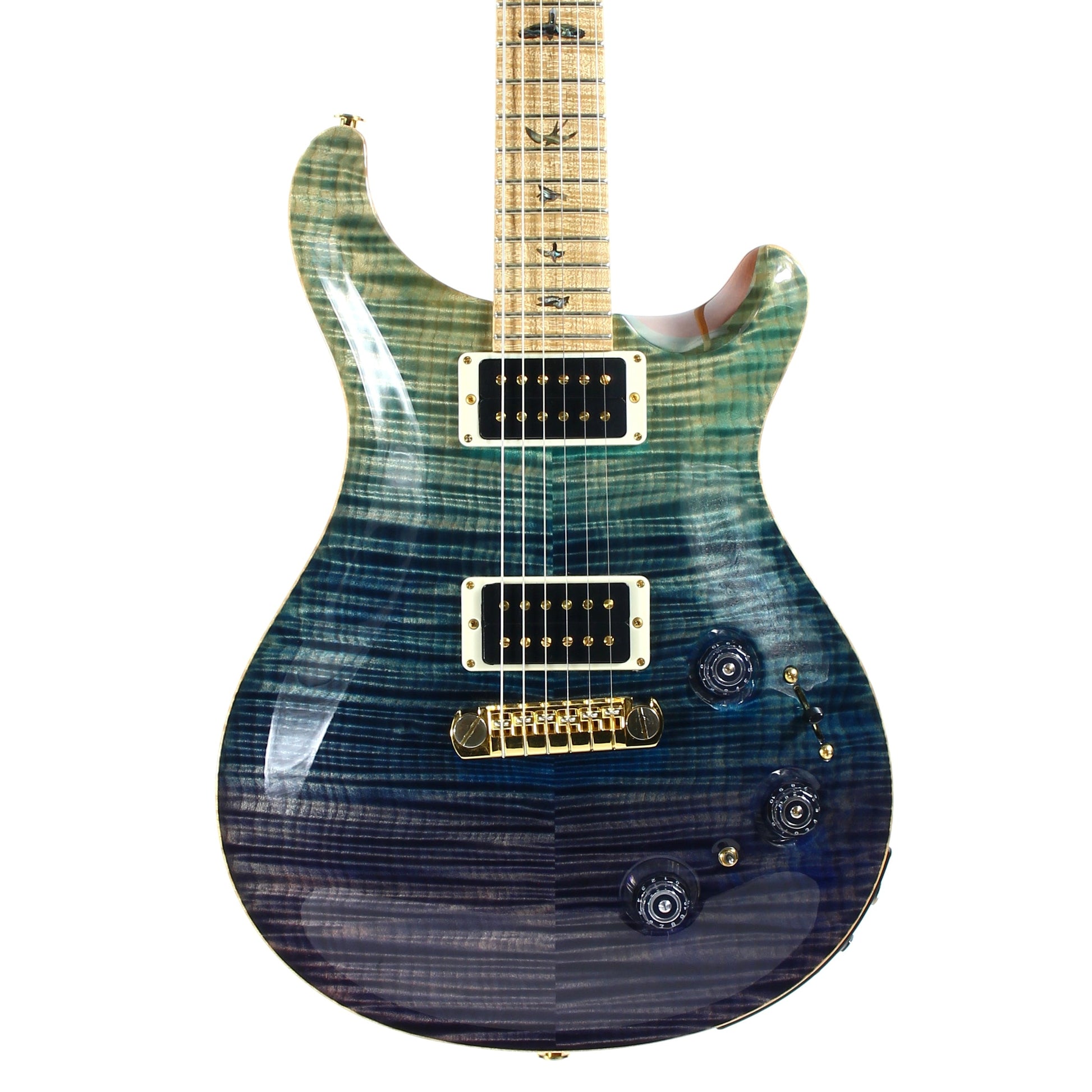 2012 PRS P22 Artist Package Piezo BLUE FADE -- Custom 22, CRAZY FLAMETOP, Flame Neck!
