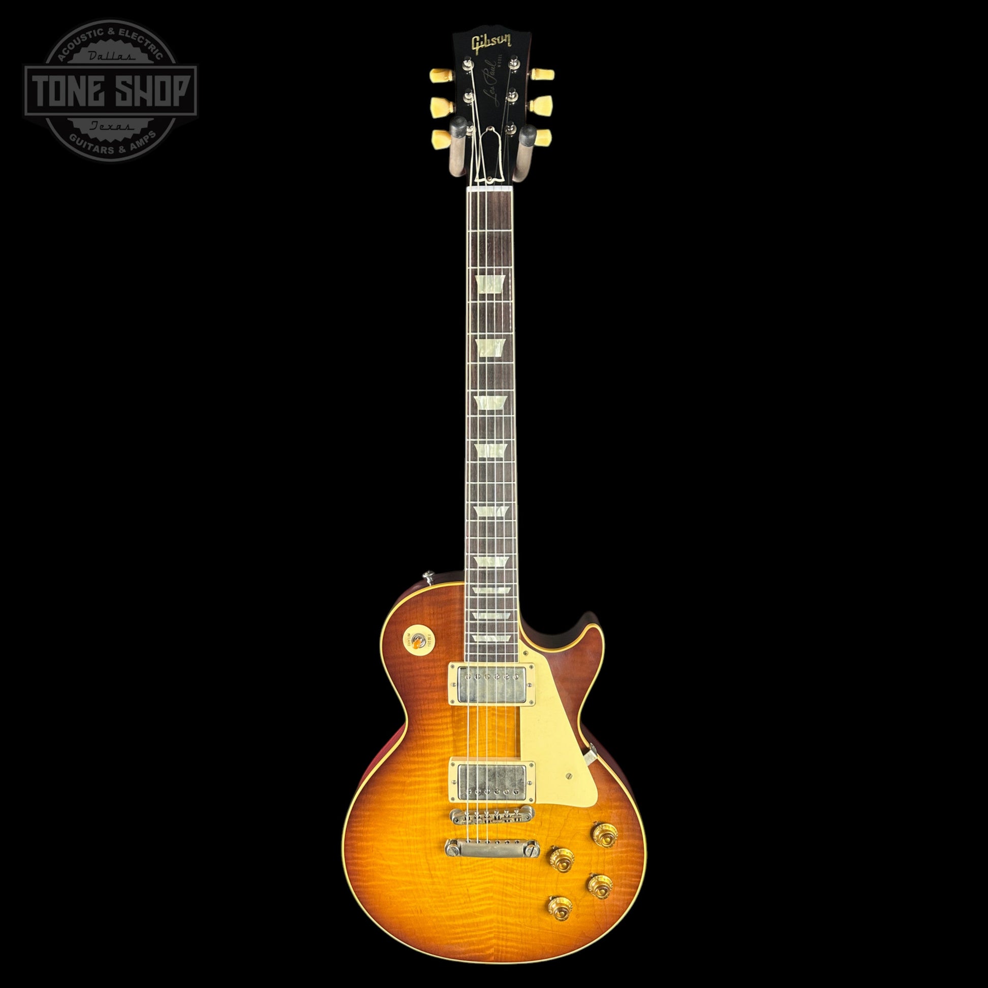 Gibson Custom Dealer Select 1959 Les Paul Standard Tejas Burst AAA Top Ultra Light Aged w/case 960130