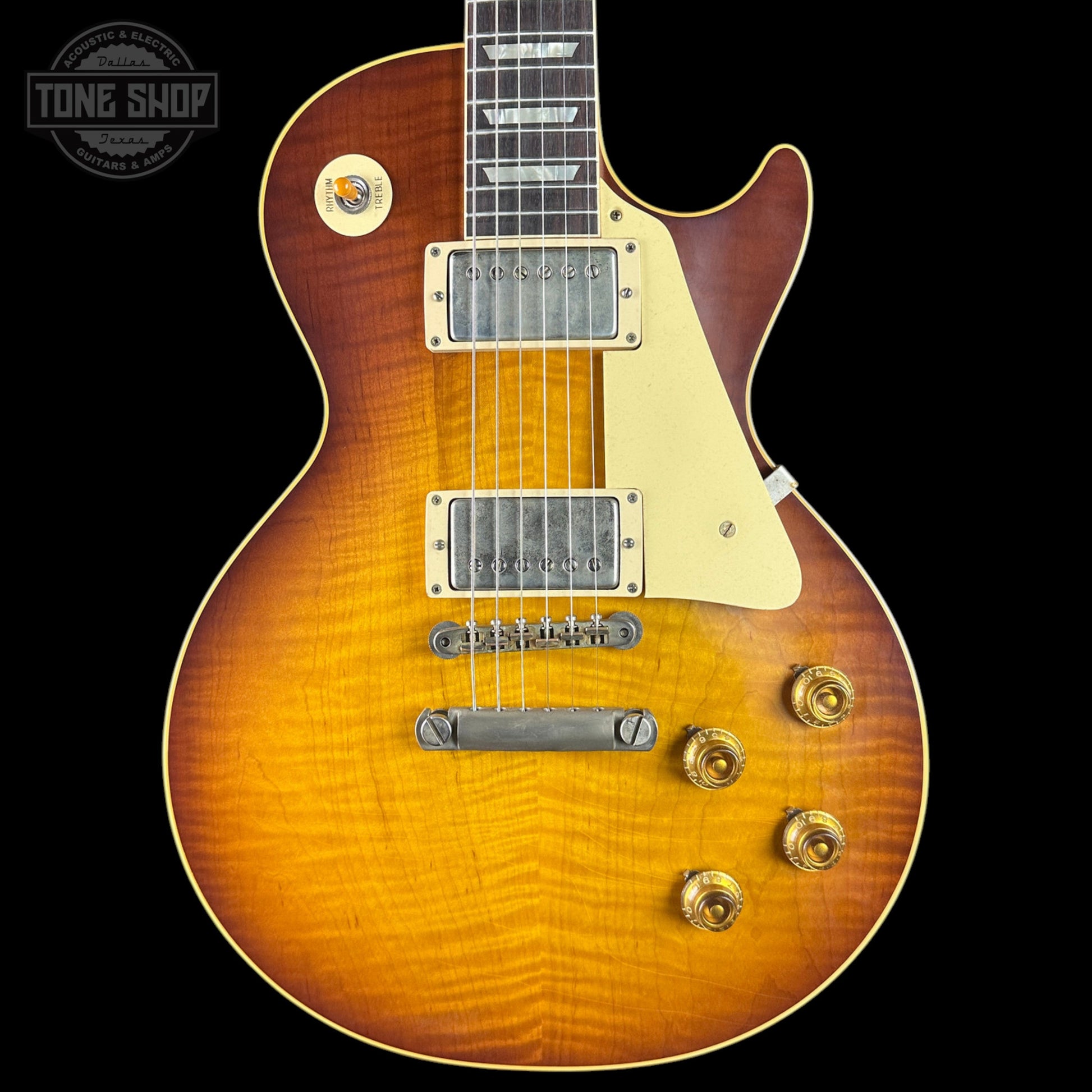 Gibson Custom Dealer Select 1959 Les Paul Standard Tejas Burst AAA Top Ultra Light Aged w/case 960130
