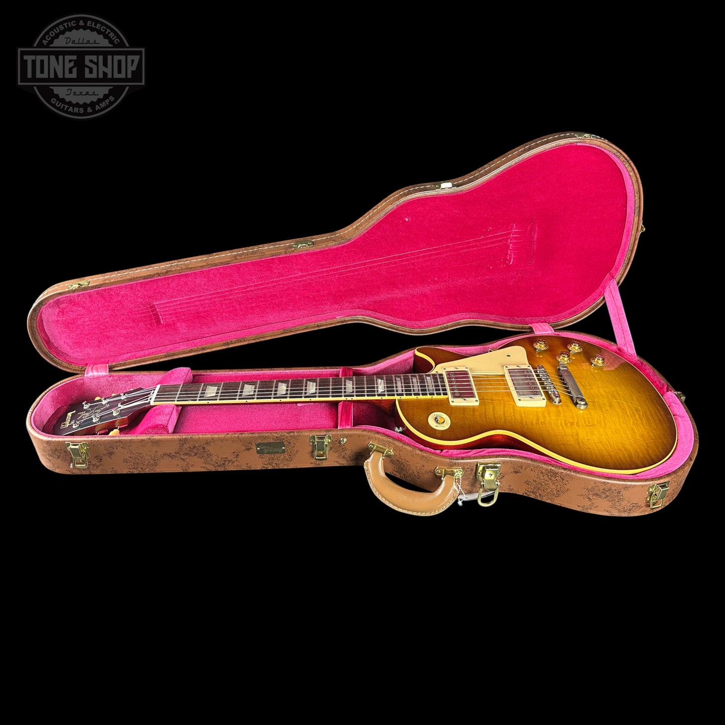 Gibson Custom Dealer Select 1959 Les Paul Standard Chambered Golden Poppy Ultra Light Aged w/case 960098