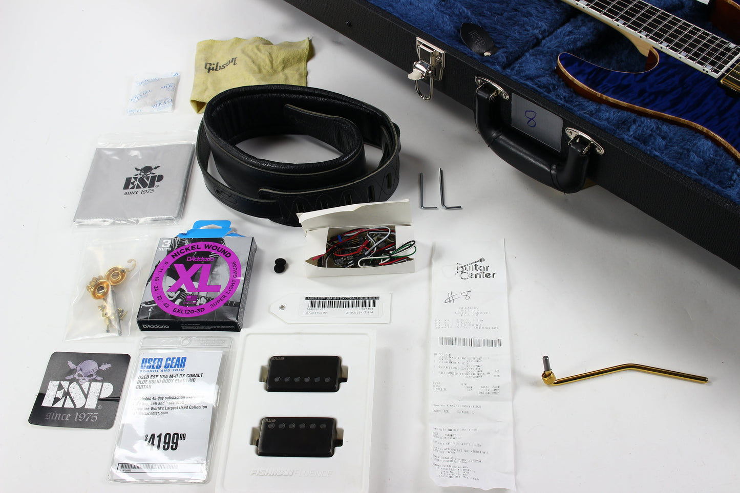 2021 ESP USA M-II DX Cobalt Blue Floyd Rose Original