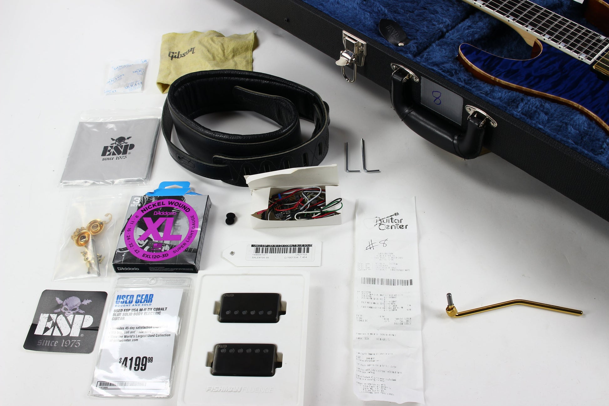 2021 ESP USA M-II DX Cobalt Blue Floyd Rose Original