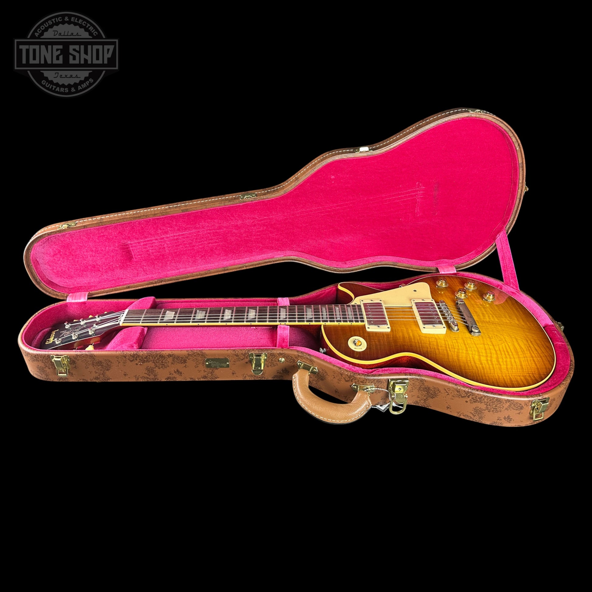 Gibson Custom Dealer Select 1959 Les Paul Standard Tejas Burst AAA Top Ultra Light Aged w/case 960017