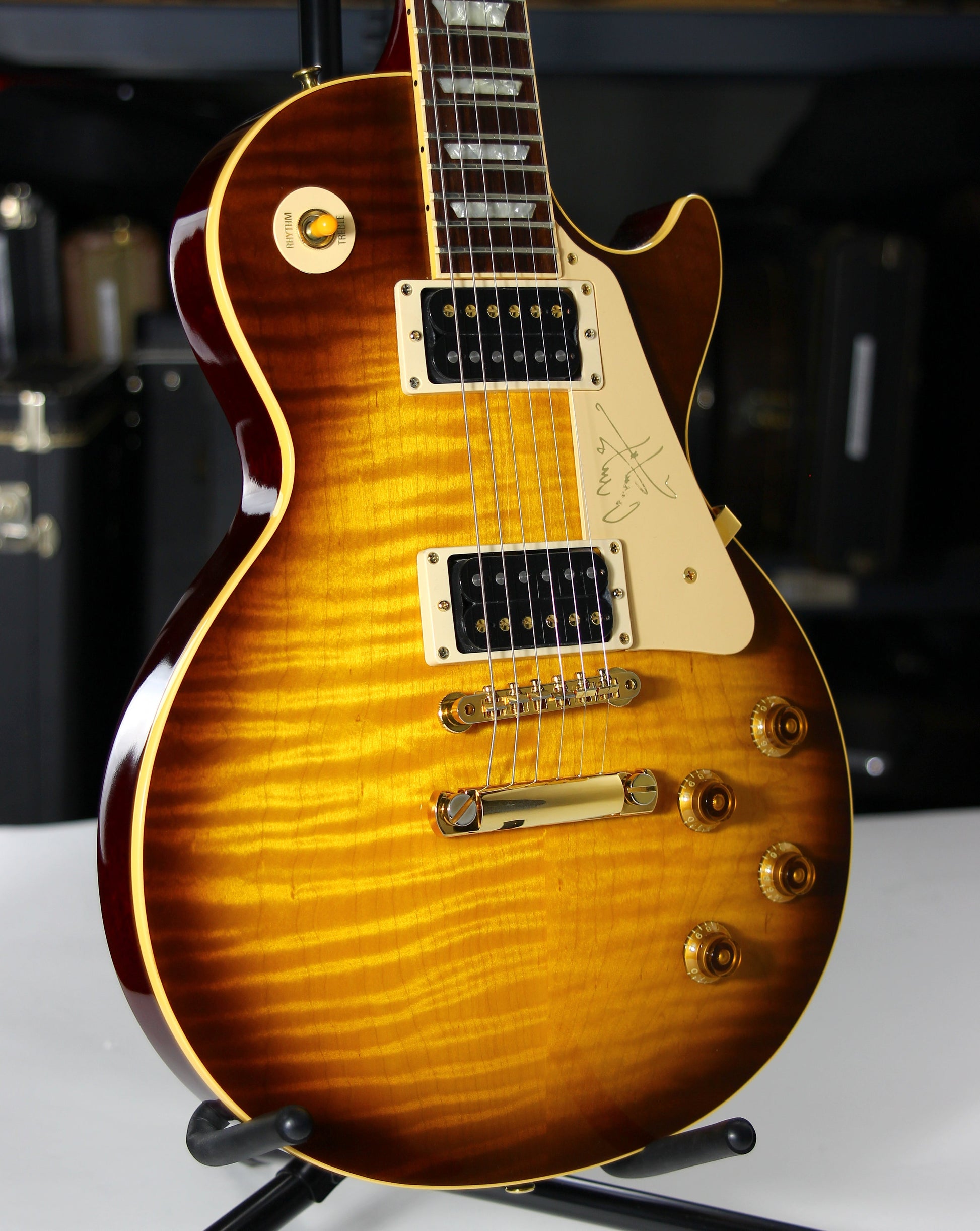 1995 Gibson Jimmy Page Les Paul Standard Signature 1959 Model - Iced Tea Plus Flametop Classic
