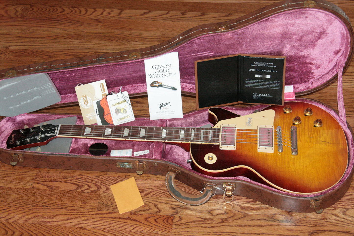 2018 Gibson AGED 1958 Les Paul Historic Reissue! R8 58 Dark Bourbon Fade Custom Shop TH Specs