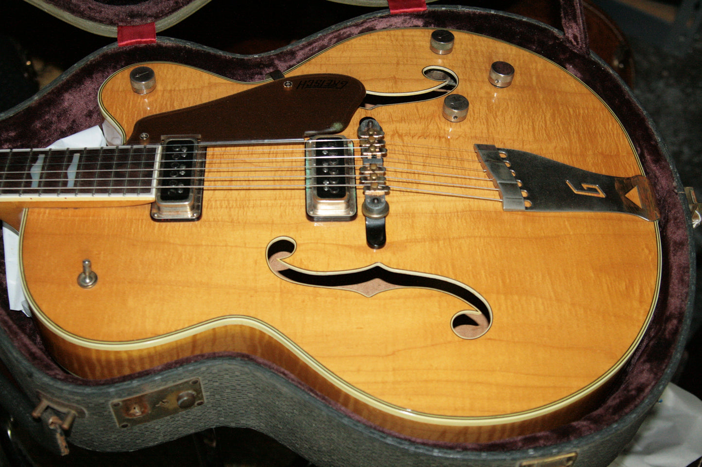 1956 Gretsch 6193 Country Club RARE NATURAL w/ Dearmond Pickups! white falcon size