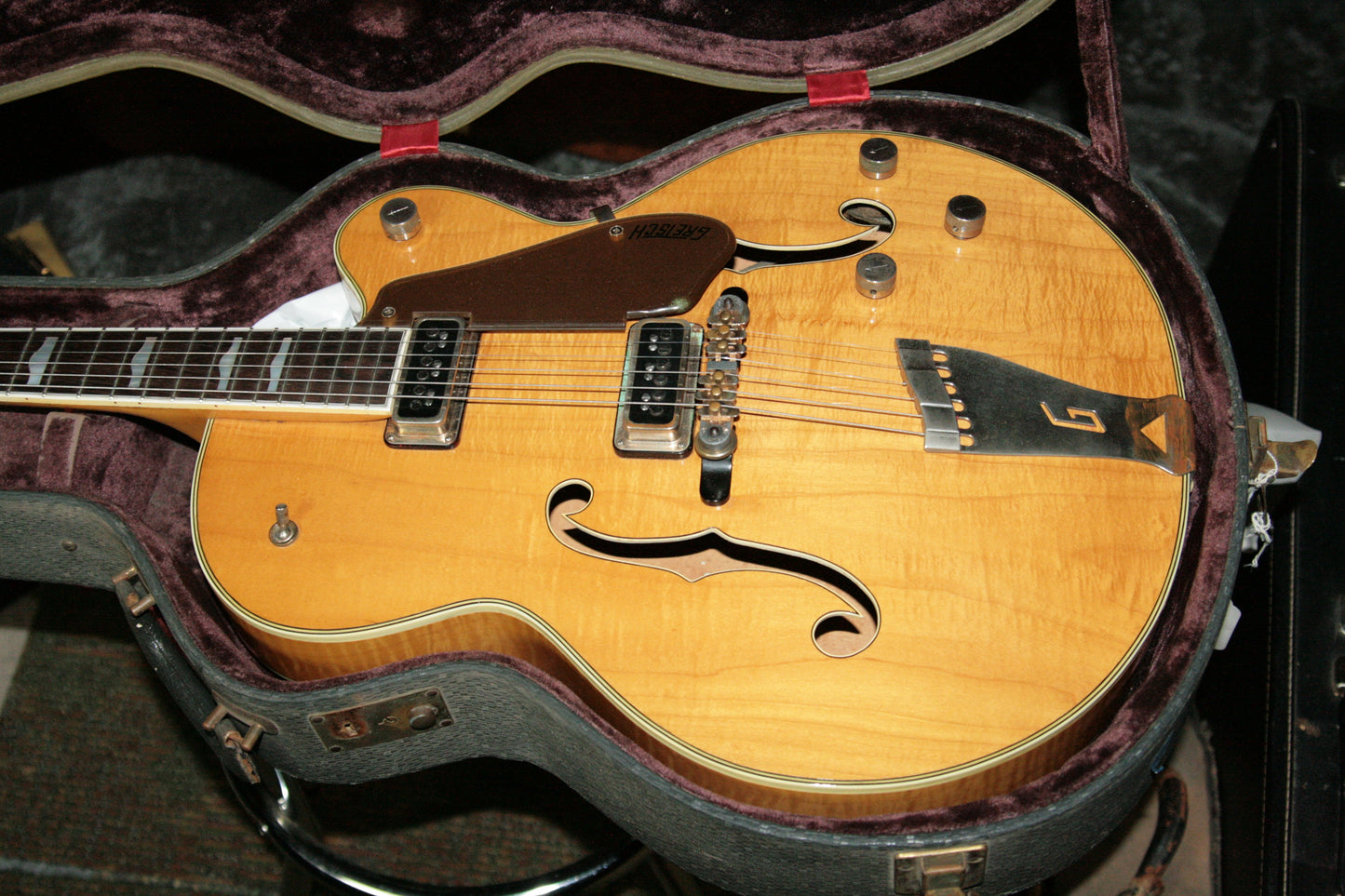 1956 Gretsch 6193 Country Club RARE NATURAL w/ Dearmond Pickups! white falcon size