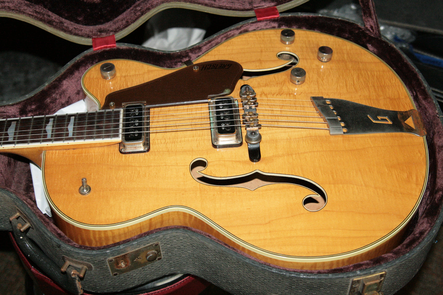 1956 Gretsch 6193 Country Club RARE NATURAL w/ Dearmond Pickups! white falcon size