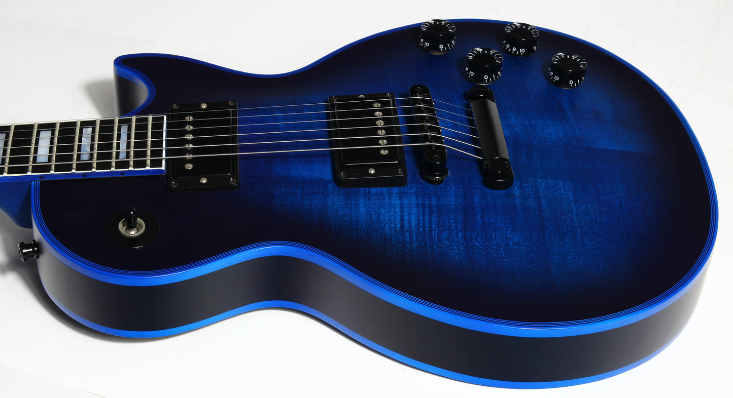 2017 Gibson Custom Shop Les Paul SATIN BLUE BURST WIDOW -- Rare Limited Edition! Maple Neck!