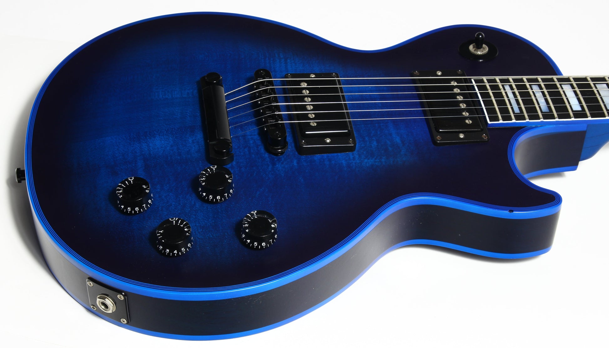 2017 Gibson Custom Shop Les Paul SATIN BLUE BURST WIDOW -- Rare Limited Edition! Maple Neck!