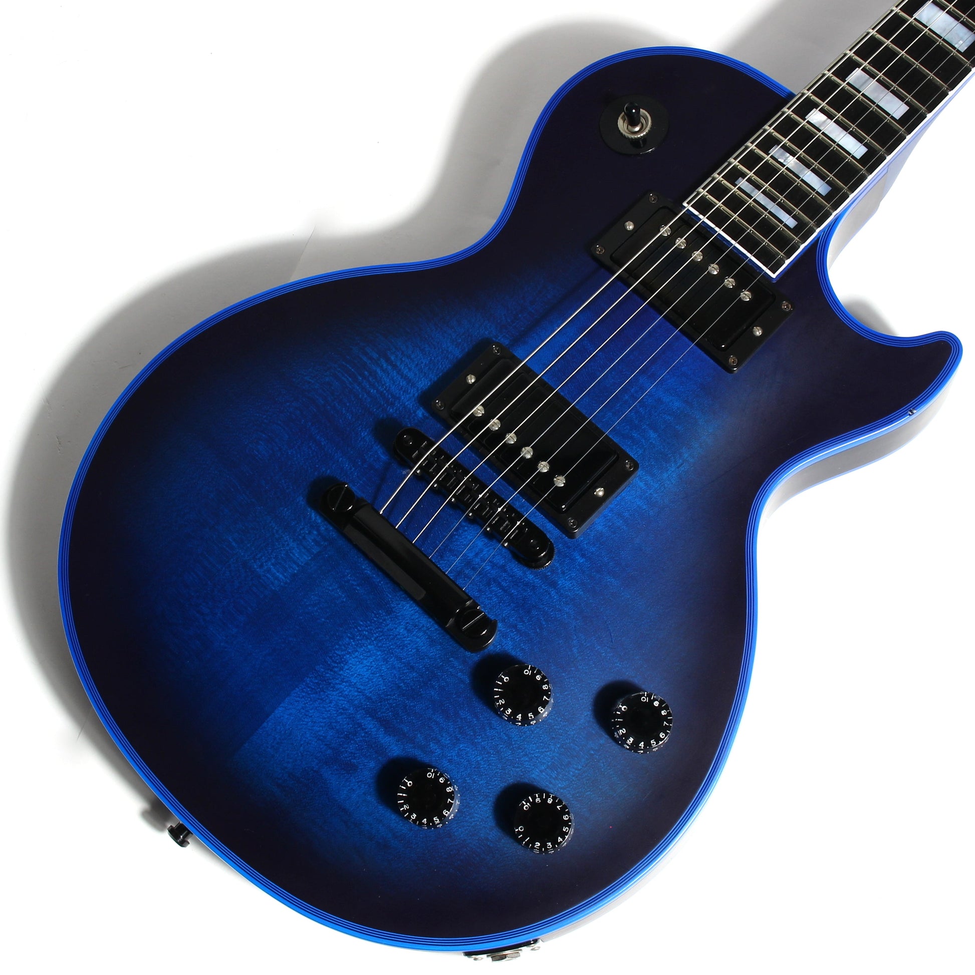 2017 Gibson Custom Shop Les Paul SATIN BLUE BURST WIDOW -- Rare Limited Edition! Maple Neck!