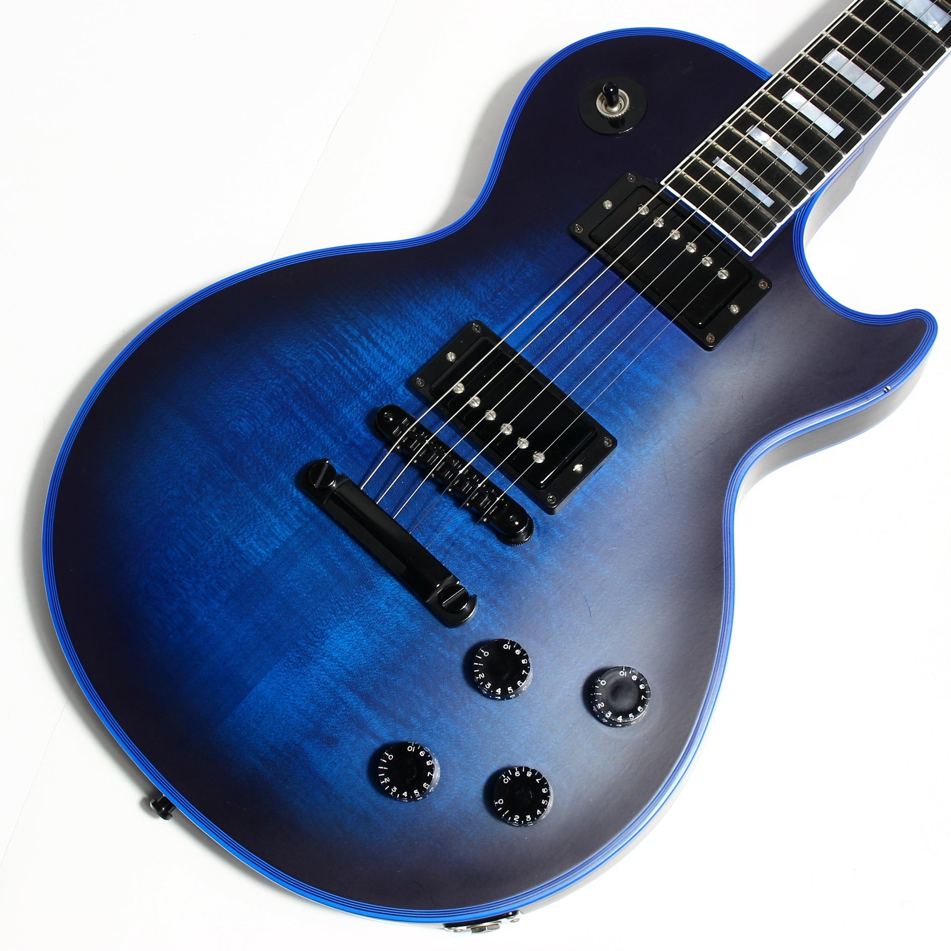 2017 Gibson Custom Shop Les Paul SATIN BLUE BURST WIDOW -- Rare Limited Edition! Maple Neck!