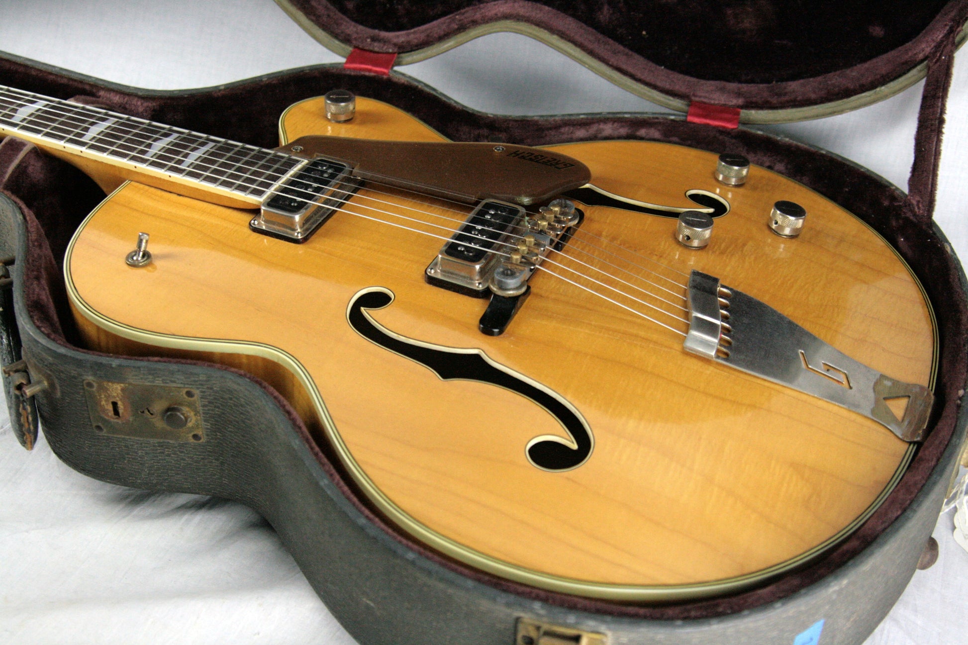 1956 Gretsch 6193 Country Club RARE NATURAL w/ Dearmond Pickups! white falcon size