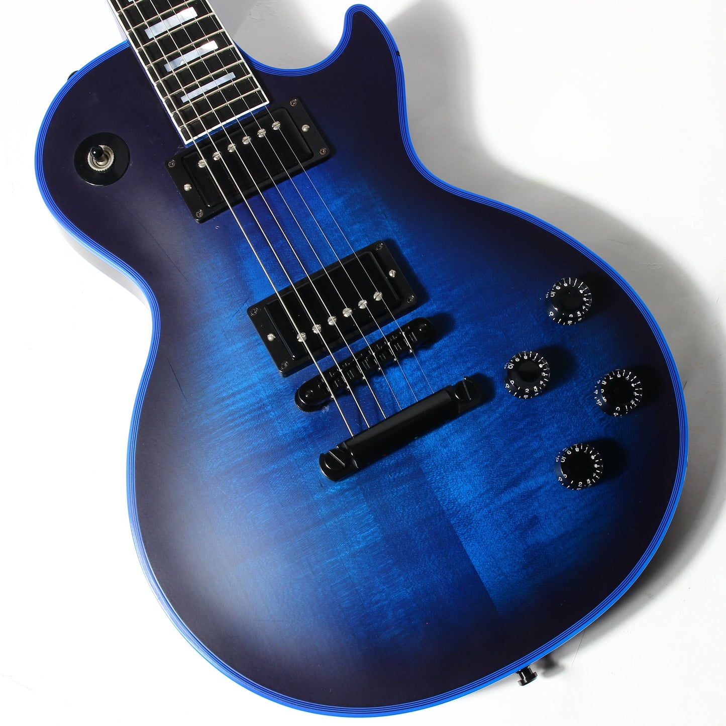 2017 Gibson Custom Shop Les Paul SATIN BLUE BURST WIDOW -- Rare Limited Edition! Maple Neck!