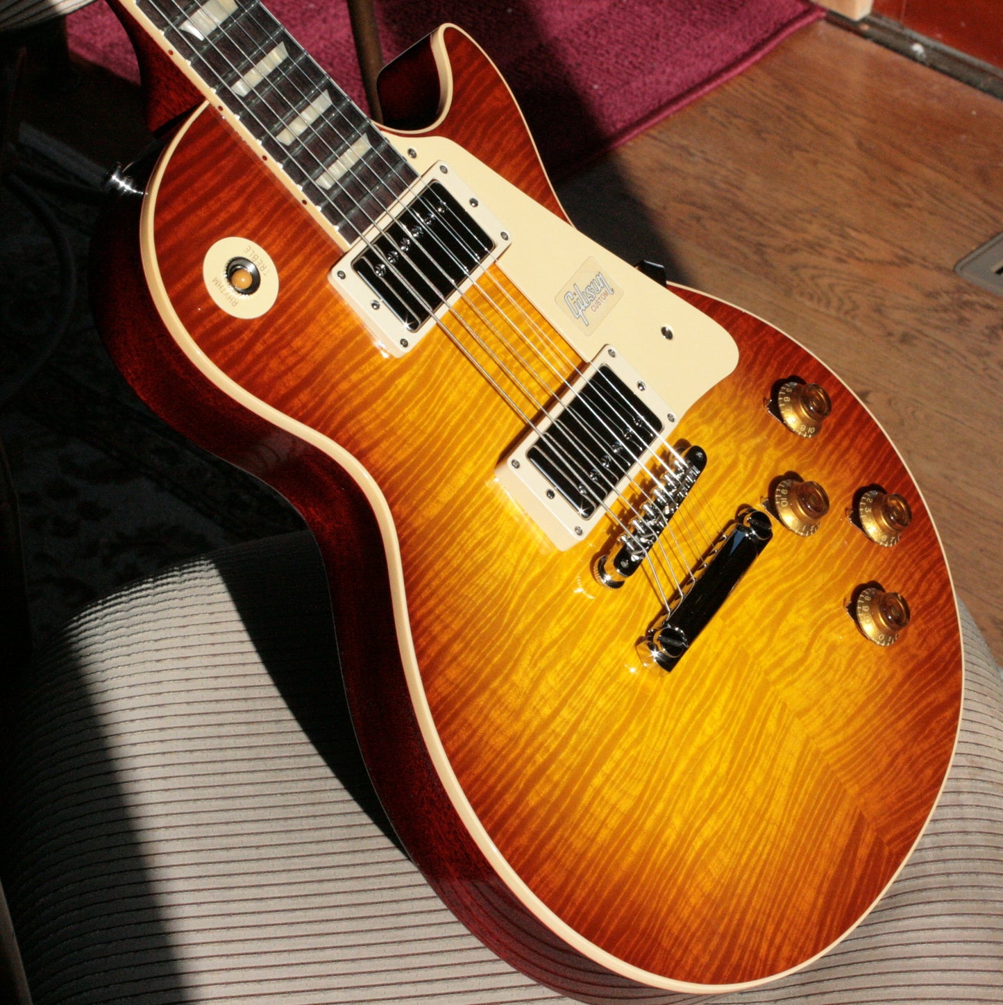 2019 Gibson 1959 Les Paul 60TH ANNIVERSARY Historic Reissue R9 59 Custom Shop Sunrise Tea Burst