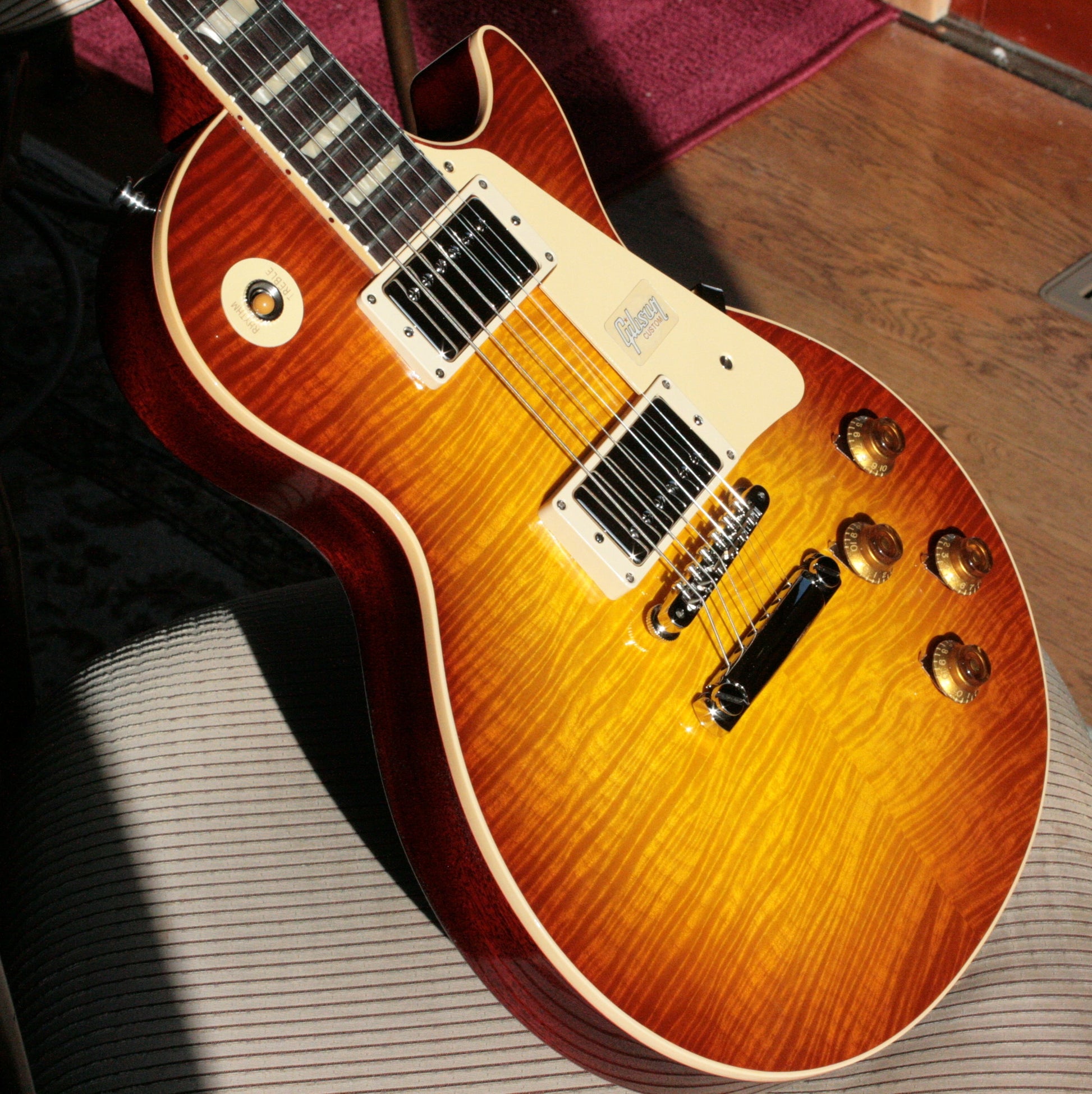 2019 Gibson 1959 Les Paul 60TH ANNIVERSARY Historic Reissue R9 59 Custom Shop Sunrise Tea Burst