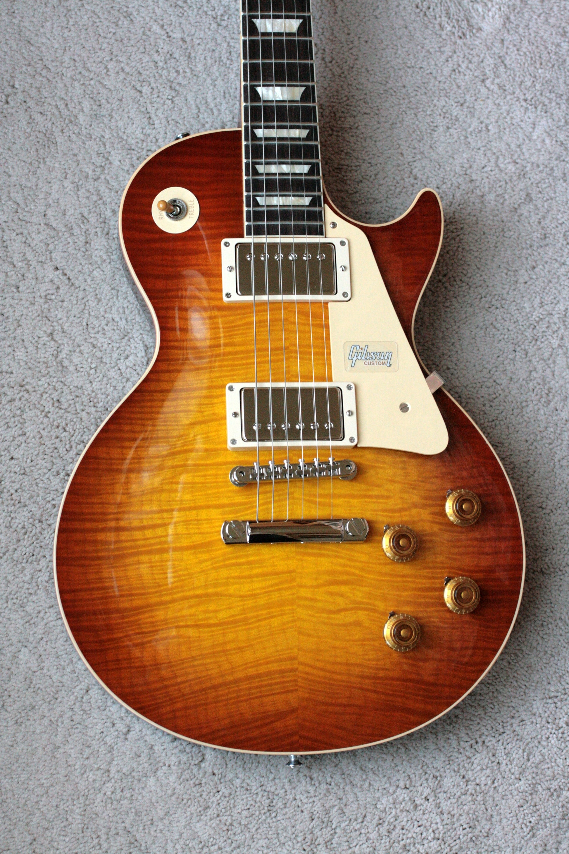 2019 Gibson 1959 Les Paul 60TH ANNIVERSARY Historic Reissue R9 59 Custom Shop Sunrise Tea Burst