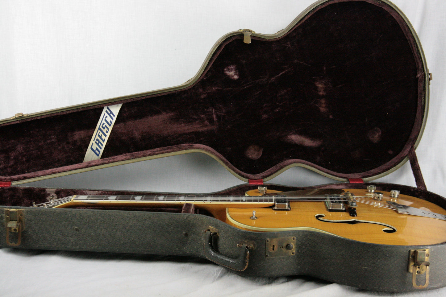 1956 Gretsch 6193 Country Club RARE NATURAL w/ Dearmond Pickups! white falcon size