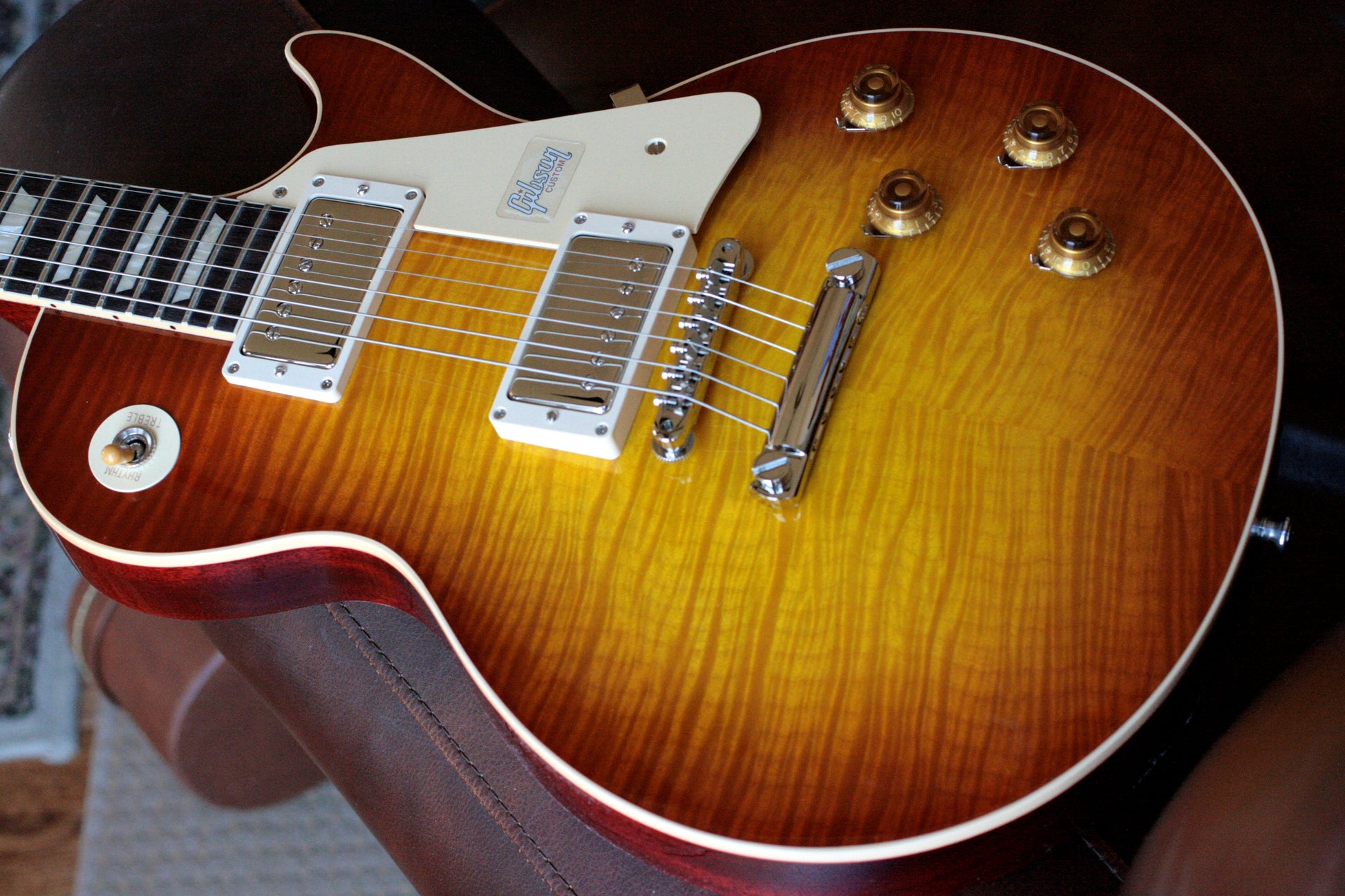 2019 Gibson 1959 Les Paul 60TH ANNIVERSARY Historic Reissue R9 59 Custom Shop Sunrise Tea Burst