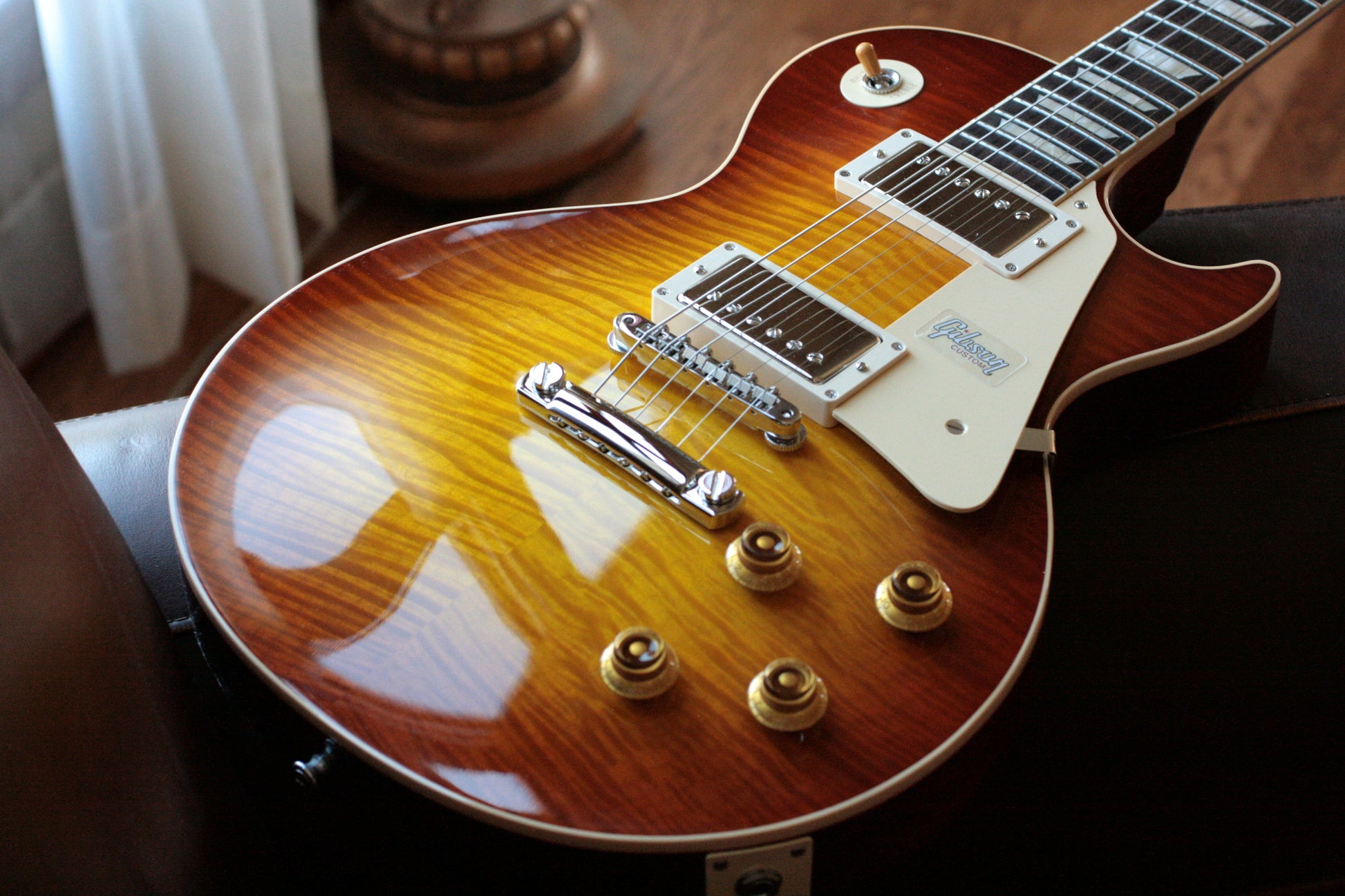 2019 Gibson 1959 Les Paul 60TH ANNIVERSARY Historic Reissue R9 59 Custom Shop Sunrise Tea Burst