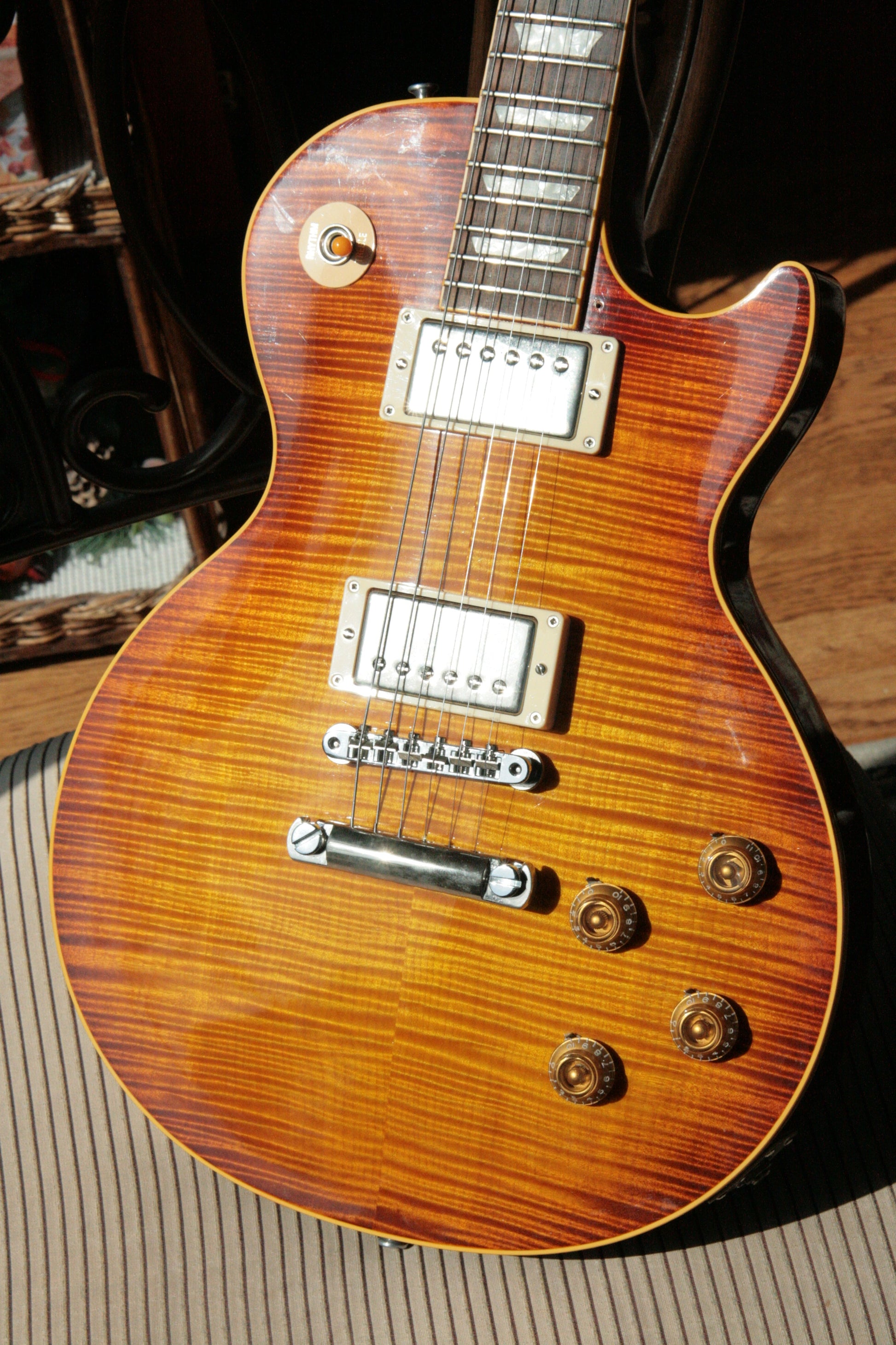 1996 Gibson '59 Les Paul Reissue Flametop Sunburst! 1959 R9 LP CLEAN! BIG TOP!