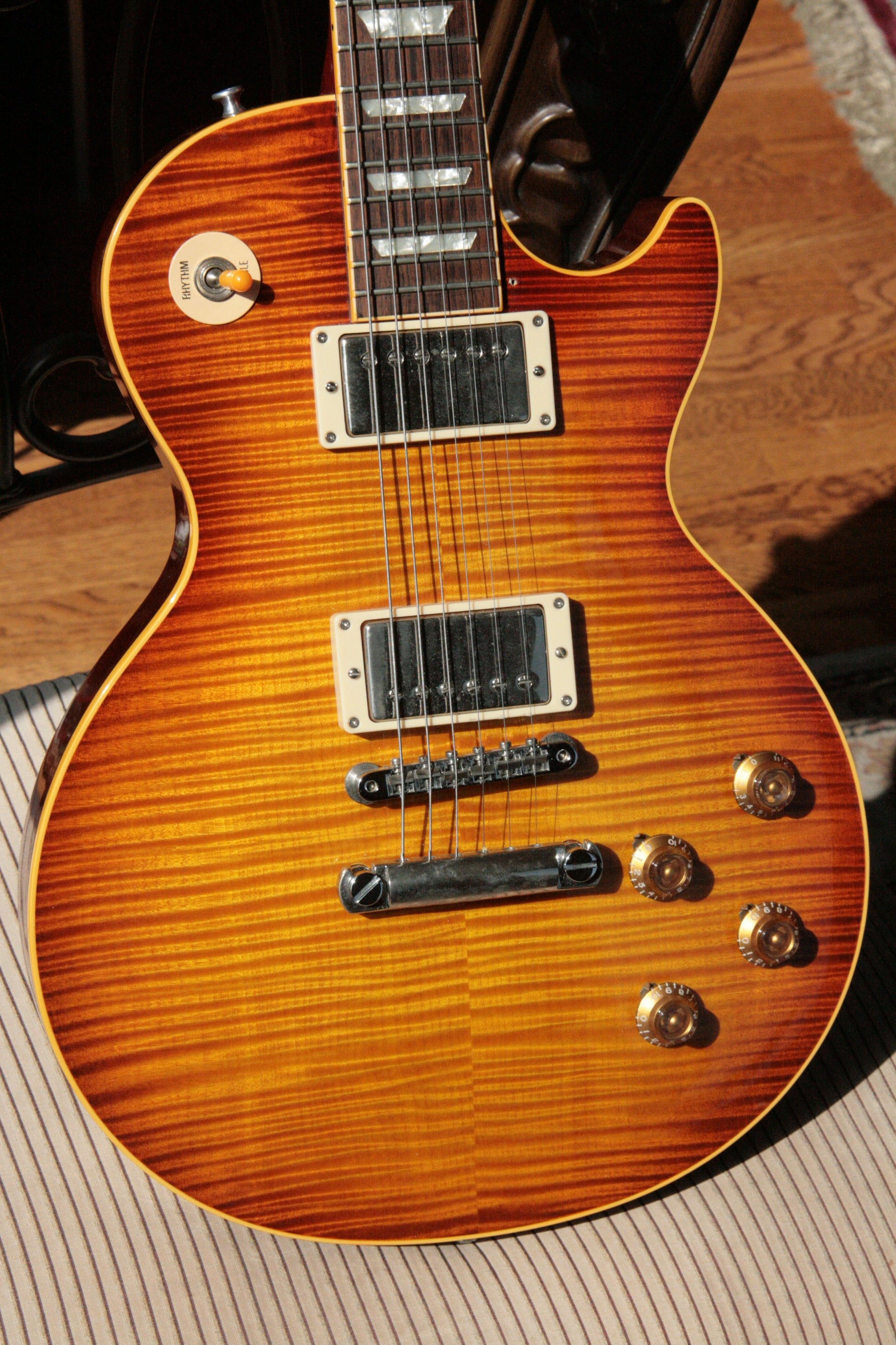 1996 Gibson '59 Les Paul Reissue Flametop Sunburst! 1959 R9 LP CLEAN! BIG TOP!