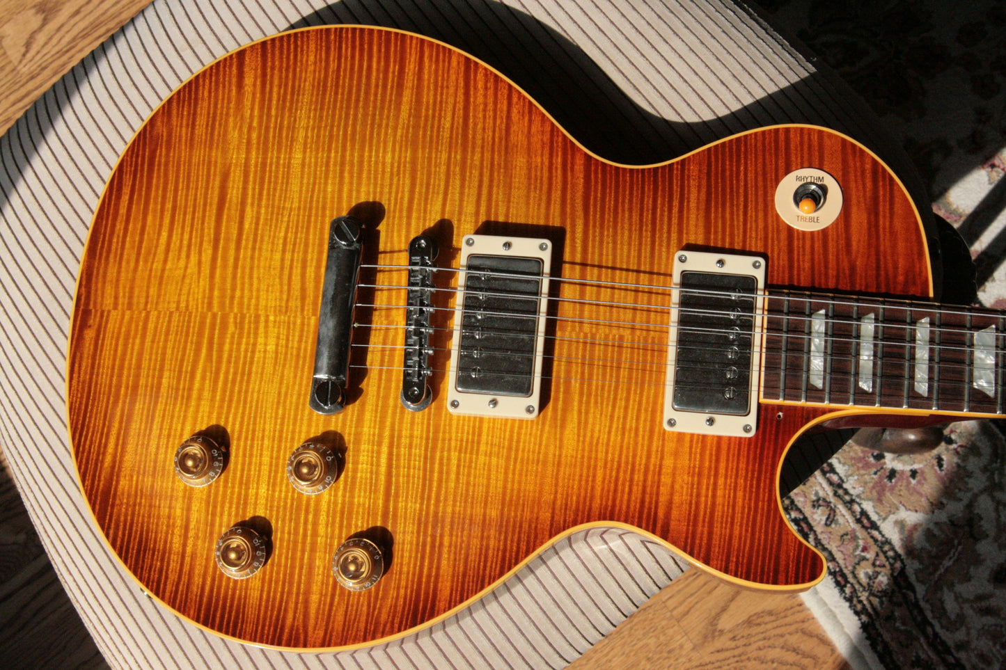 1996 Gibson '59 Les Paul Reissue Flametop Sunburst! 1959 R9 LP CLEAN! BIG TOP!