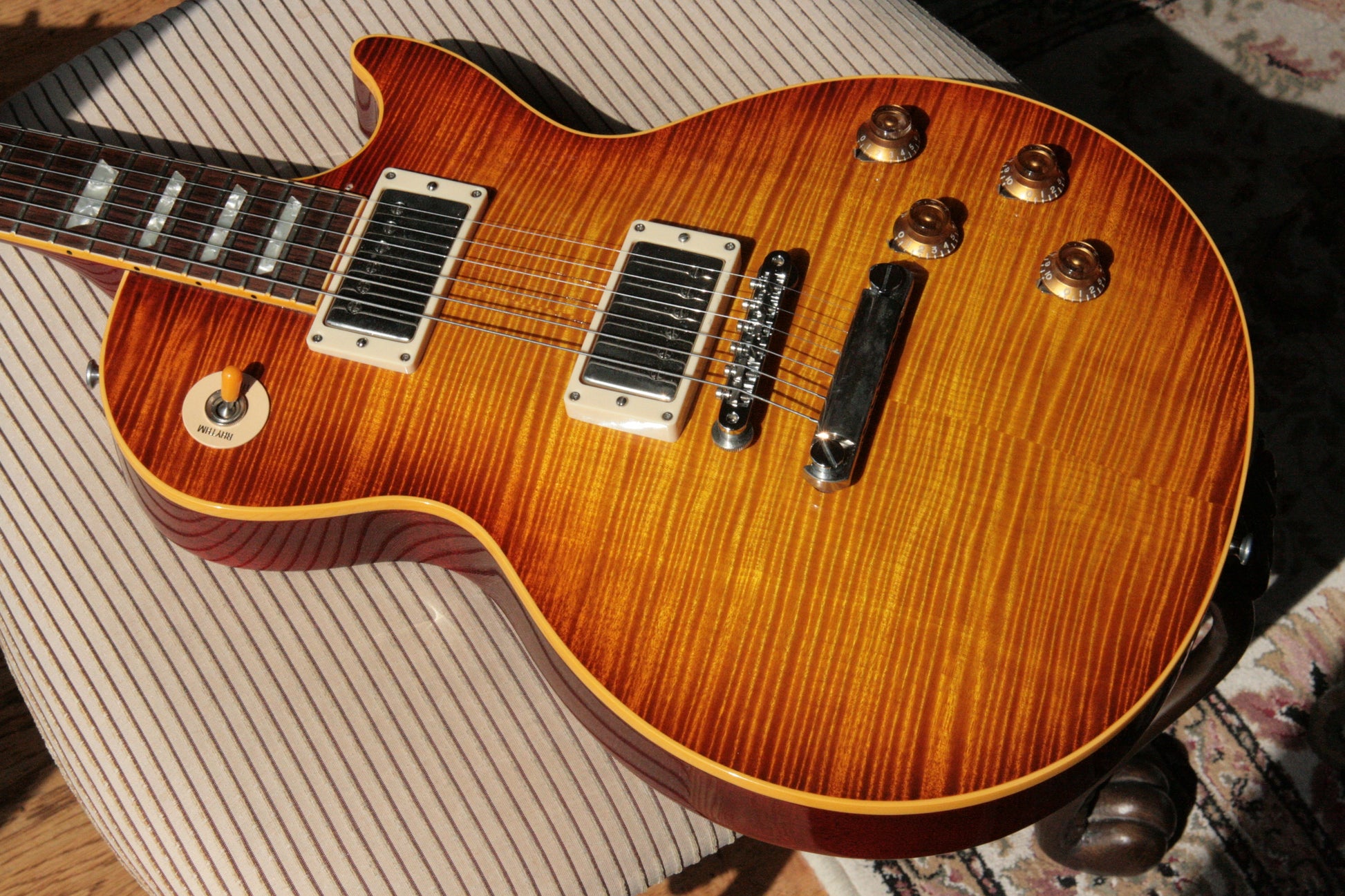 1996 Gibson '59 Les Paul Reissue Flametop Sunburst! 1959 R9 LP CLEAN! BIG TOP!