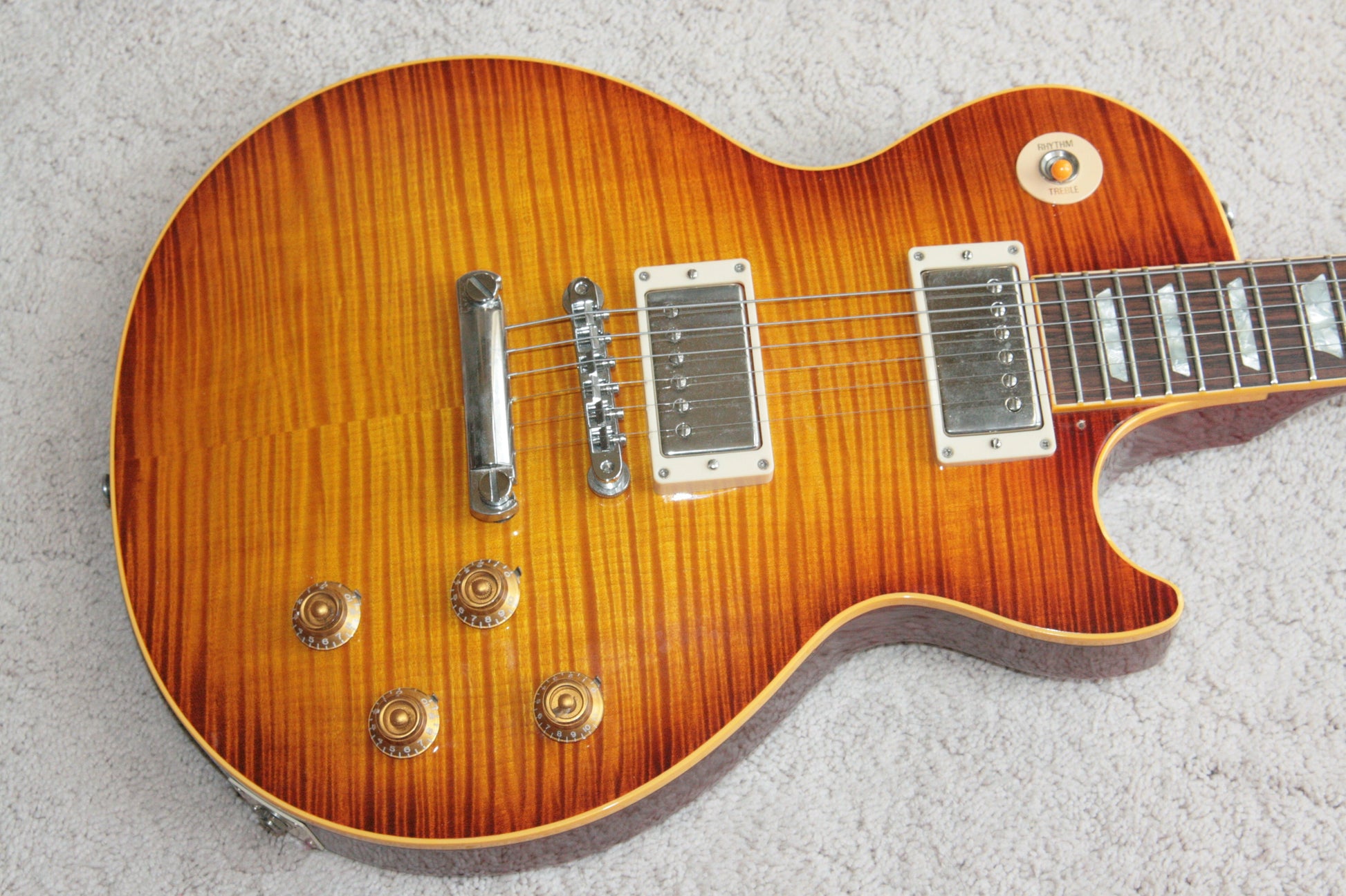 1996 Gibson '59 Les Paul Reissue Flametop Sunburst! 1959 R9 LP CLEAN! BIG TOP!