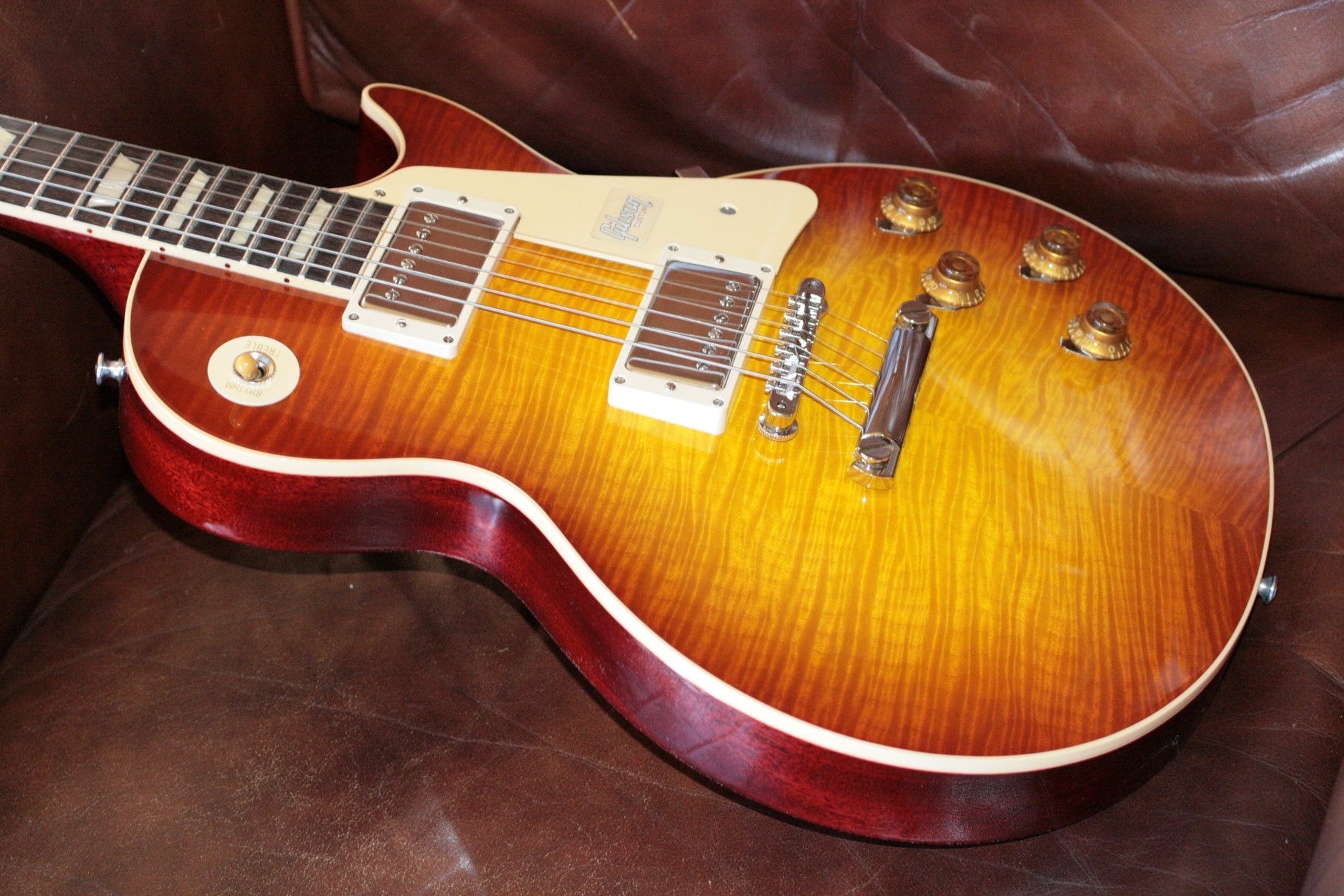 2019 Gibson 1959 Les Paul 60TH ANNIVERSARY Historic Reissue R9 59 Custom Shop Sunrise Tea Burst