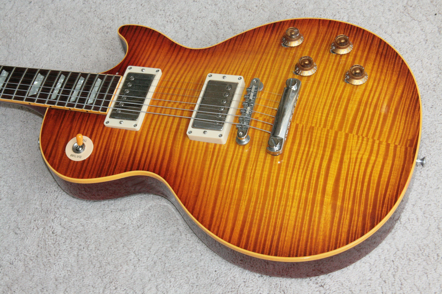 1996 Gibson '59 Les Paul Reissue Flametop Sunburst! 1959 R9 LP CLEAN! BIG TOP!