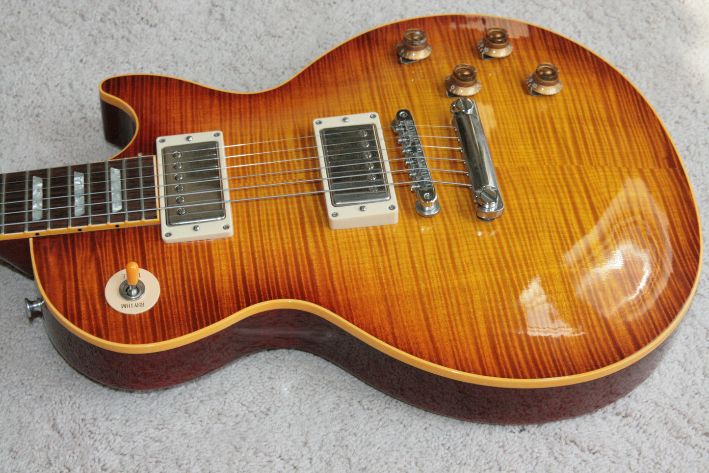 1996 Gibson '59 Les Paul Reissue Flametop Sunburst! 1959 R9 LP CLEAN! BIG TOP!
