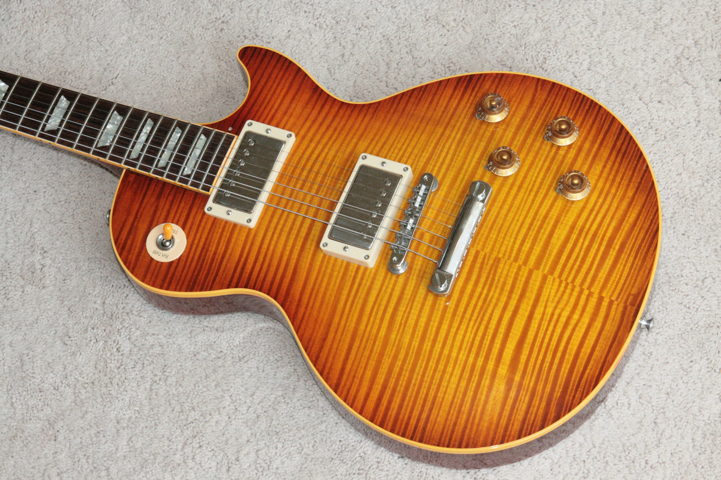 1996 Gibson '59 Les Paul Reissue Flametop Sunburst! 1959 R9 LP CLEAN! BIG TOP!