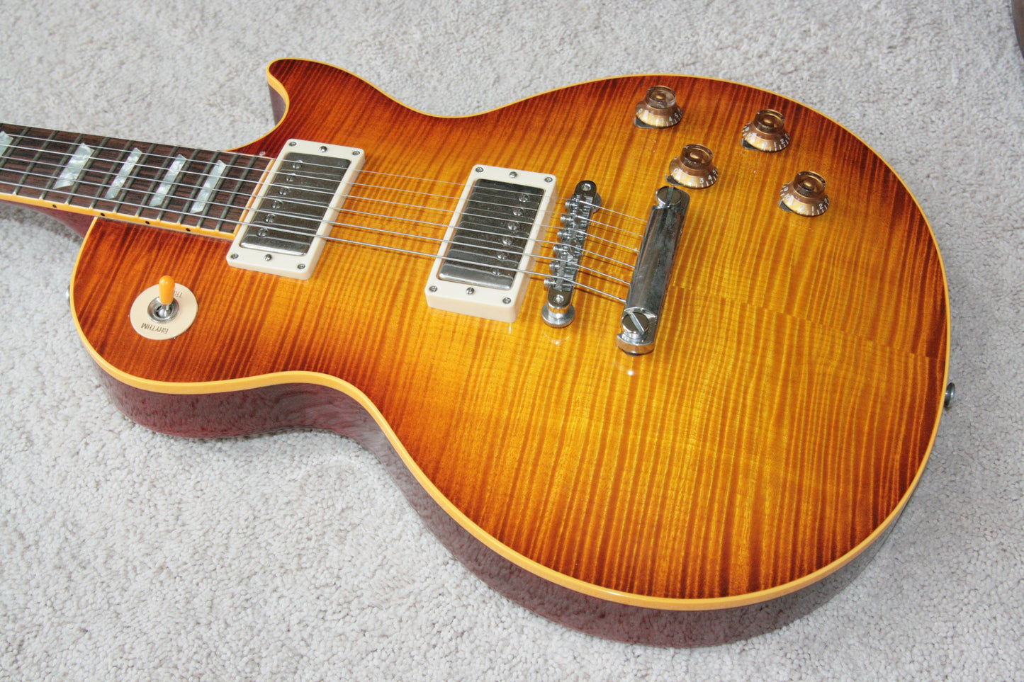 1996 Gibson '59 Les Paul Reissue Flametop Sunburst! 1959 R9 LP CLEAN! BIG TOP!